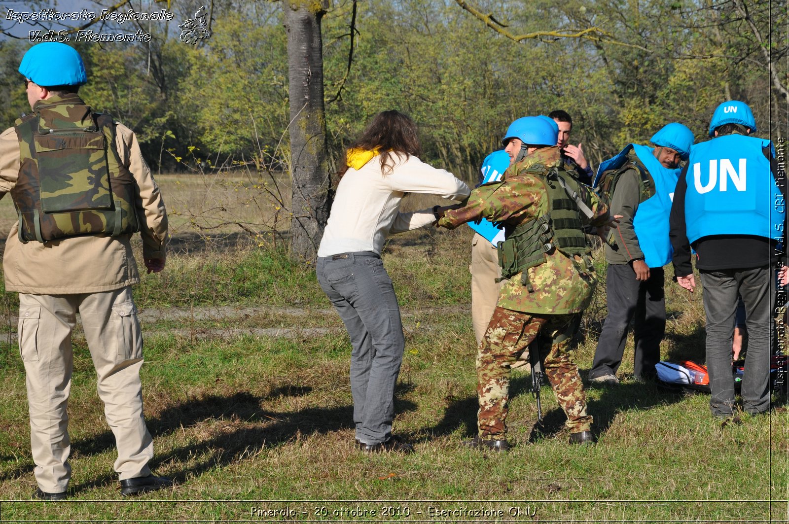 Pinerolo, Baudenasca - 20 ottobre 2010 - Esercitazione ONU -  Croce Rossa Italiana - Ispettorato Regionale Volontari del Soccorso Piemonte