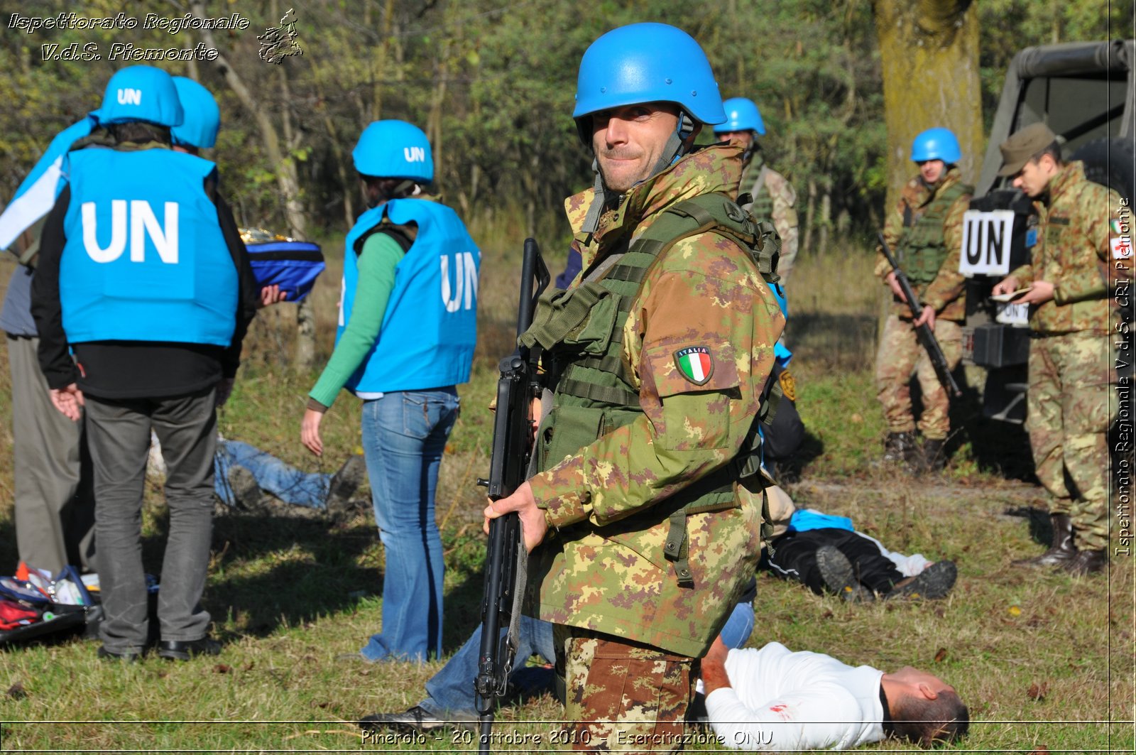 Pinerolo, Baudenasca - 20 ottobre 2010 - Esercitazione ONU -  Croce Rossa Italiana - Ispettorato Regionale Volontari del Soccorso Piemonte