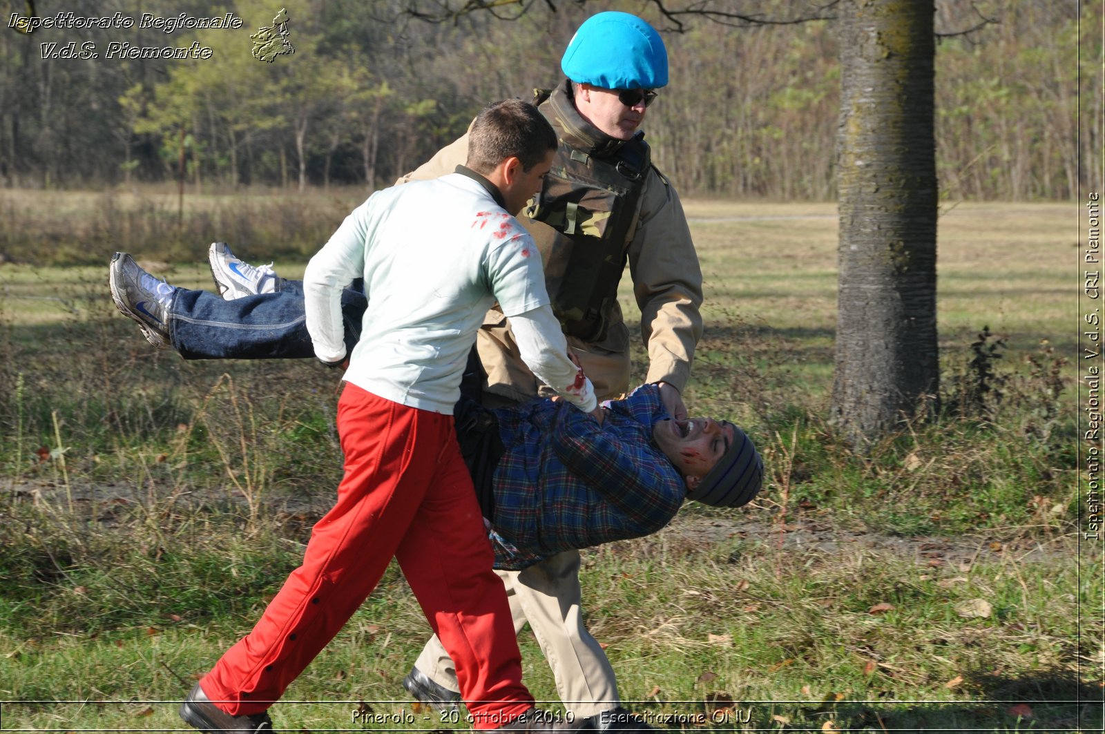 Pinerolo, Baudenasca - 20 ottobre 2010 - Esercitazione ONU -  Croce Rossa Italiana - Ispettorato Regionale Volontari del Soccorso Piemonte