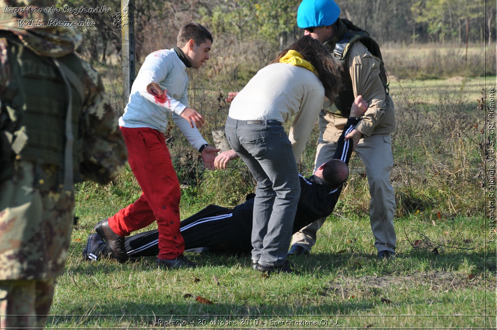 Pinerolo, Baudenasca - 20 ottobre 2010 - Esercitazione ONU -  Croce Rossa Italiana - Ispettorato Regionale Volontari del Soccorso Piemonte