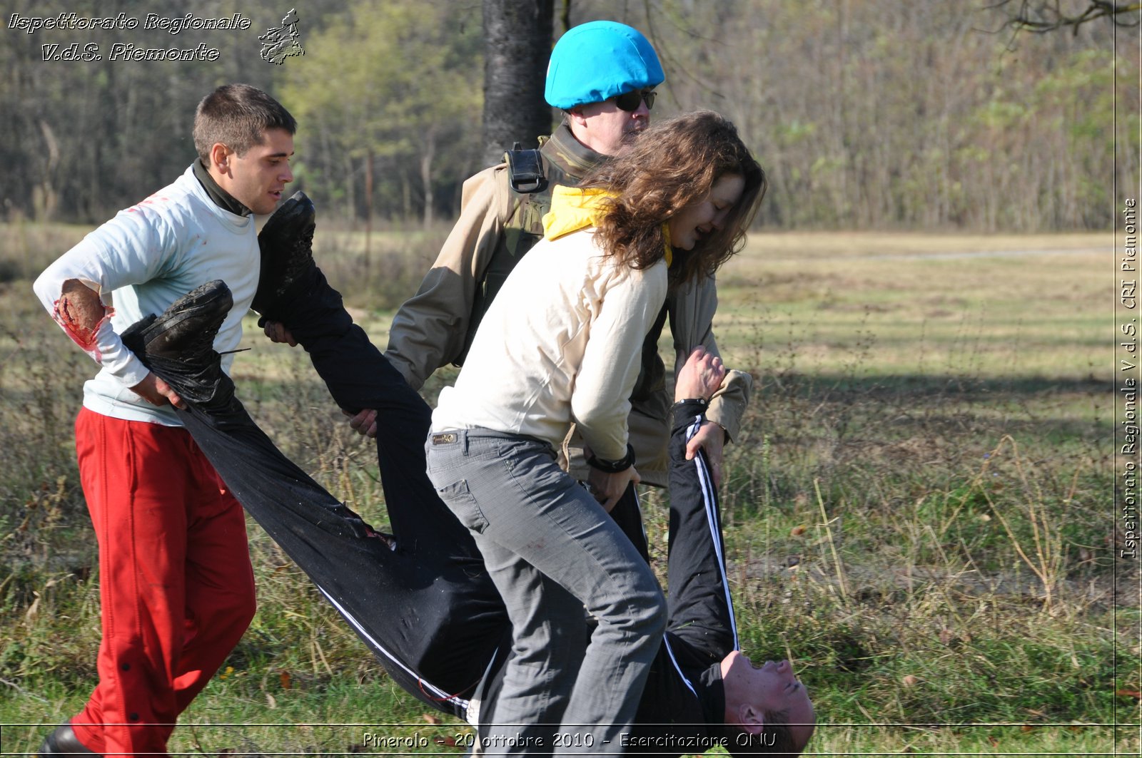 Pinerolo, Baudenasca - 20 ottobre 2010 - Esercitazione ONU -  Croce Rossa Italiana - Ispettorato Regionale Volontari del Soccorso Piemonte