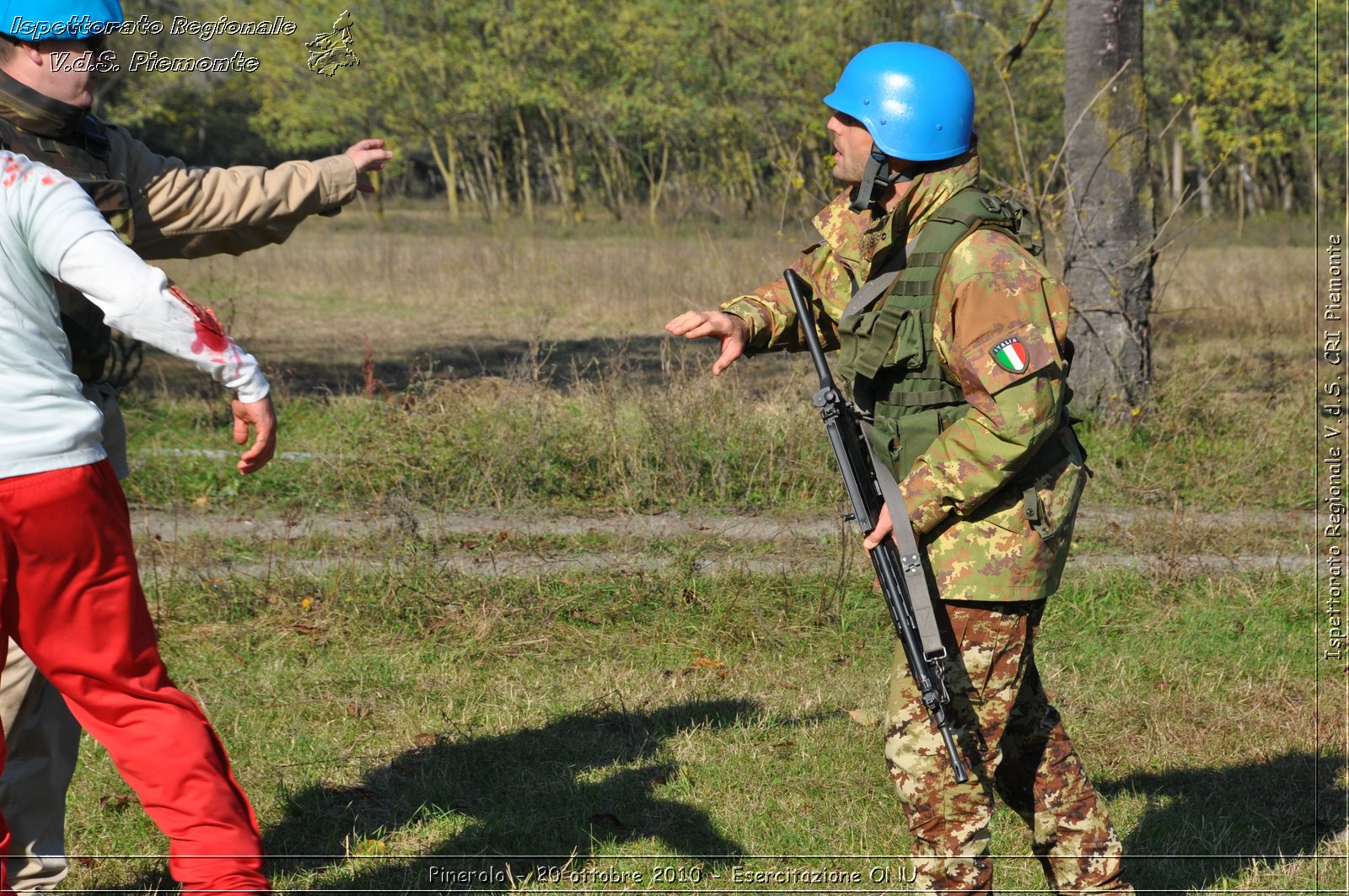 Pinerolo, Baudenasca - 20 ottobre 2010 - Esercitazione ONU -  Croce Rossa Italiana - Ispettorato Regionale Volontari del Soccorso Piemonte