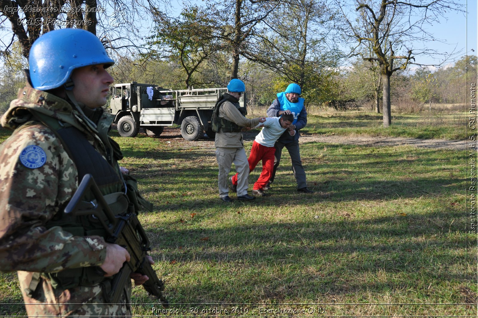 Pinerolo, Baudenasca - 20 ottobre 2010 - Esercitazione ONU -  Croce Rossa Italiana - Ispettorato Regionale Volontari del Soccorso Piemonte