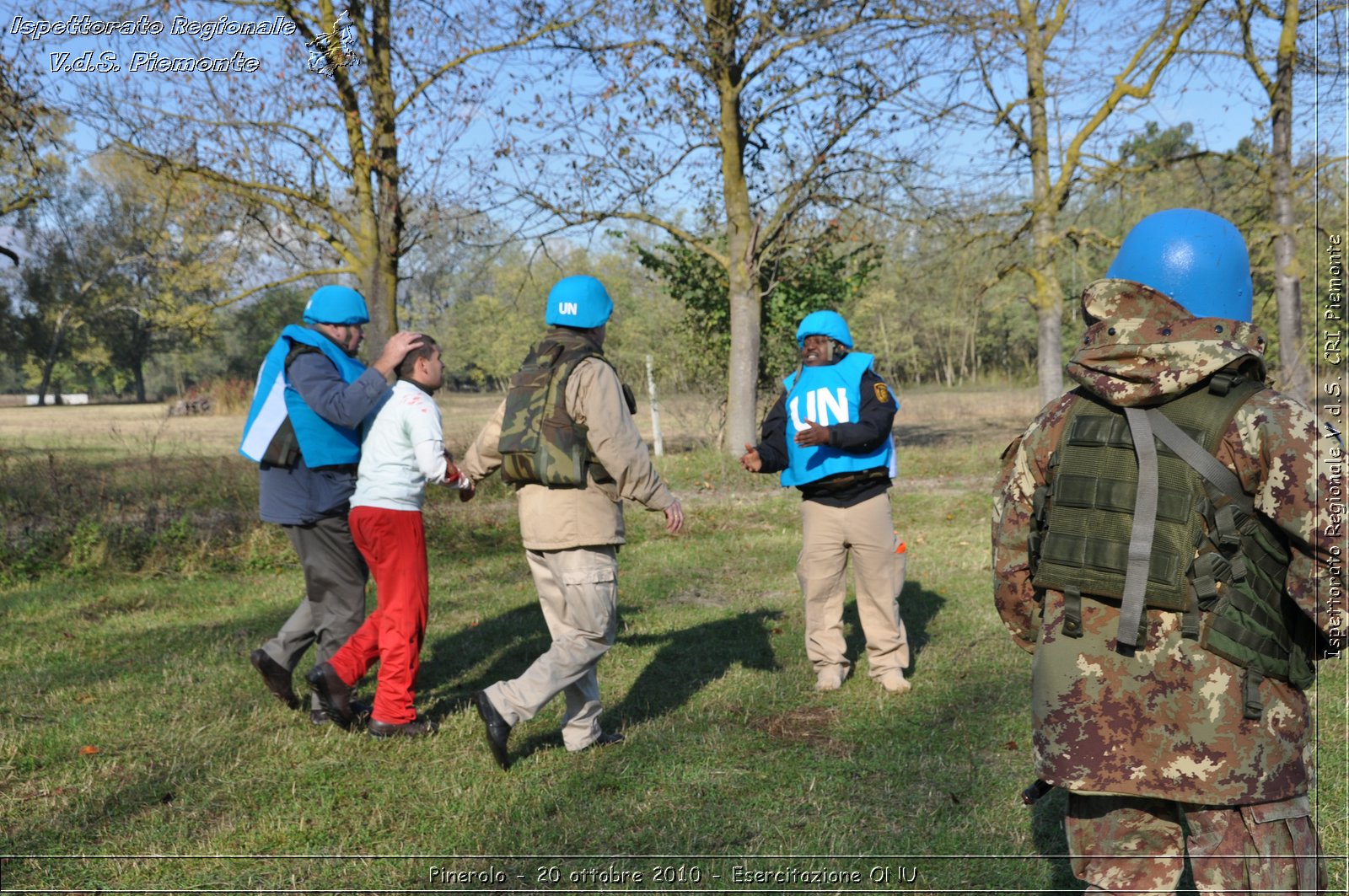 Pinerolo, Baudenasca - 20 ottobre 2010 - Esercitazione ONU -  Croce Rossa Italiana - Ispettorato Regionale Volontari del Soccorso Piemonte