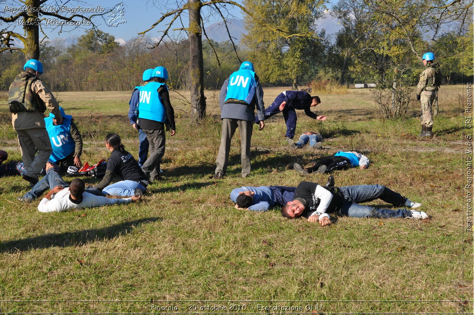 Pinerolo, Baudenasca - 20 ottobre 2010 - Esercitazione ONU -  Croce Rossa Italiana - Ispettorato Regionale Volontari del Soccorso Piemonte