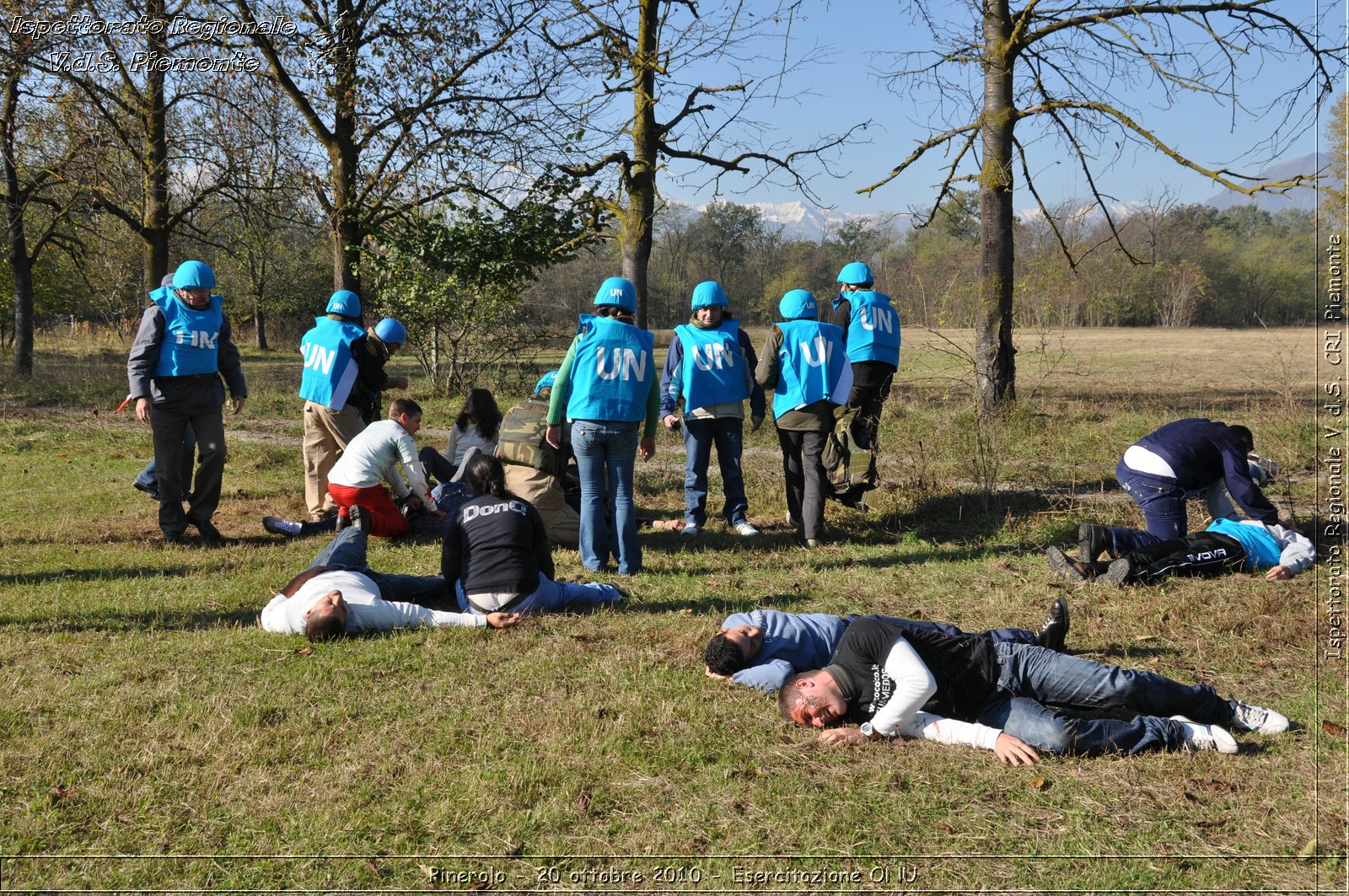 Pinerolo, Baudenasca - 20 ottobre 2010 - Esercitazione ONU -  Croce Rossa Italiana - Ispettorato Regionale Volontari del Soccorso Piemonte