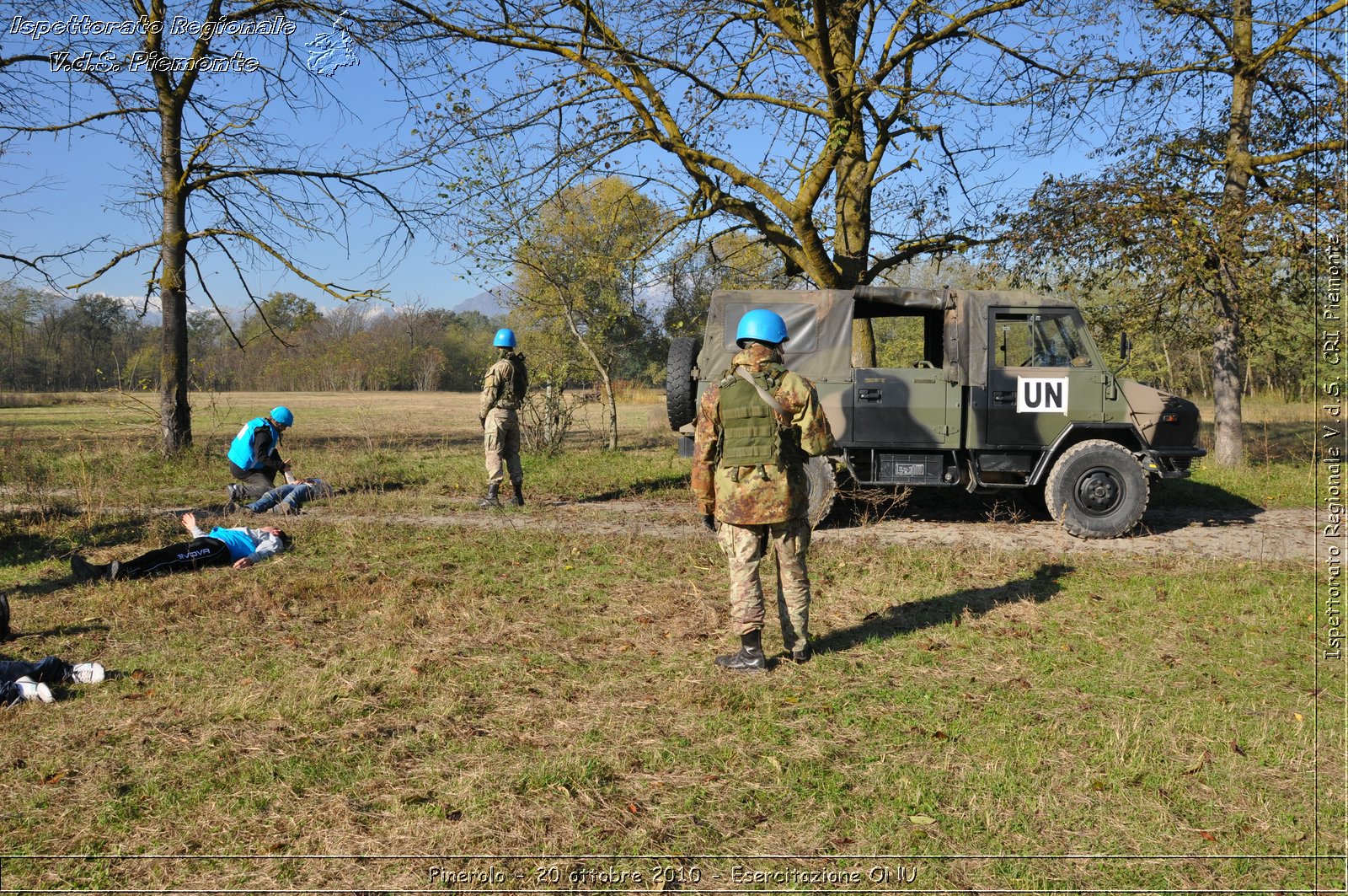 Pinerolo, Baudenasca - 20 ottobre 2010 - Esercitazione ONU -  Croce Rossa Italiana - Ispettorato Regionale Volontari del Soccorso Piemonte