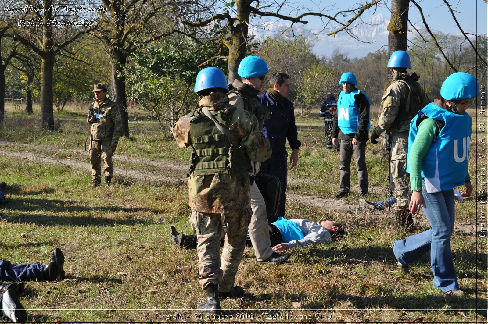 Pinerolo, Baudenasca - 20 ottobre 2010 - Esercitazione ONU -  Croce Rossa Italiana - Ispettorato Regionale Volontari del Soccorso Piemonte