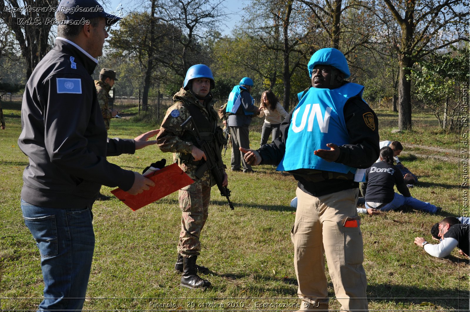 Pinerolo, Baudenasca - 20 ottobre 2010 - Esercitazione ONU -  Croce Rossa Italiana - Ispettorato Regionale Volontari del Soccorso Piemonte