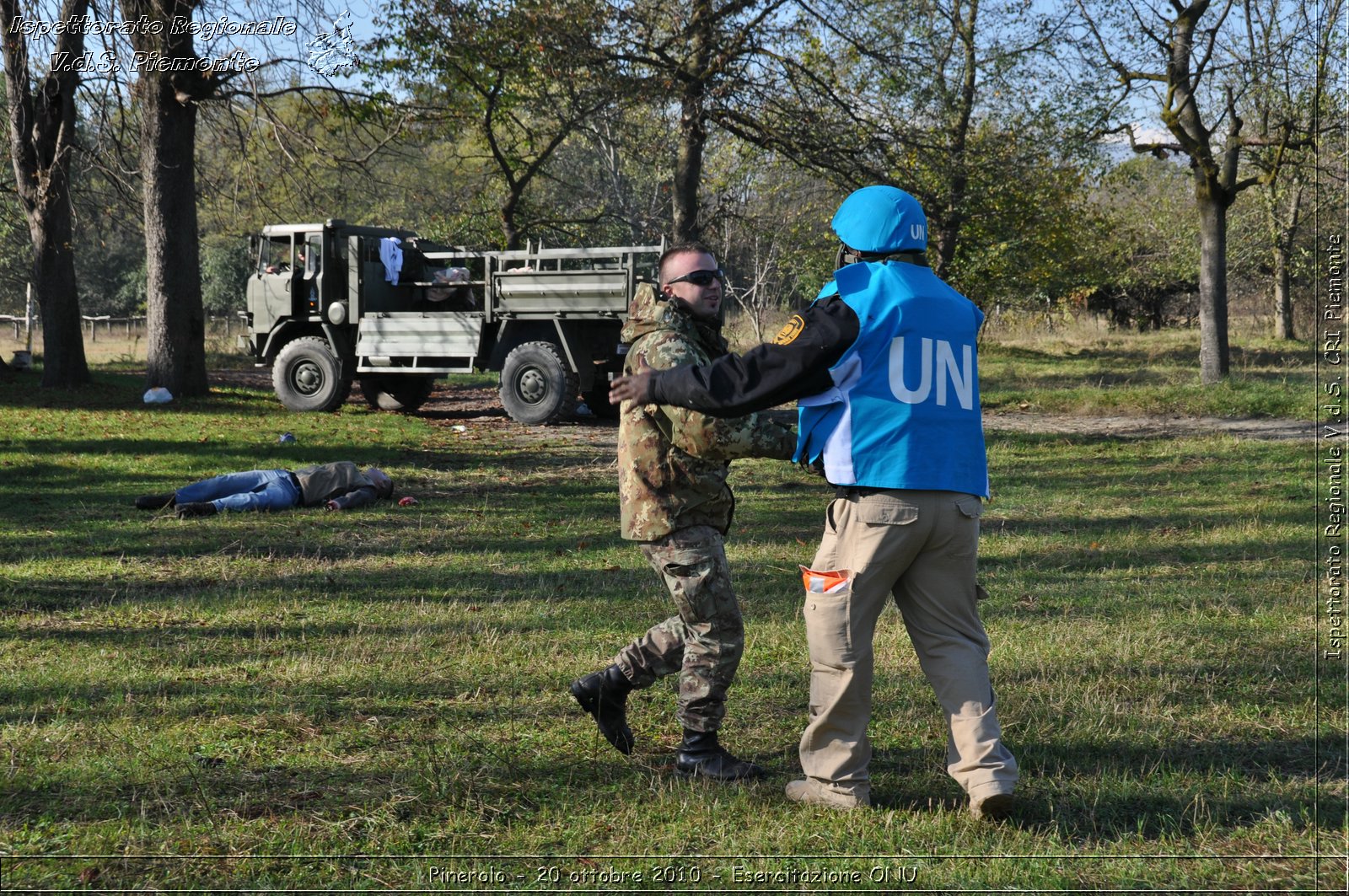 Pinerolo, Baudenasca - 20 ottobre 2010 - Esercitazione ONU -  Croce Rossa Italiana - Ispettorato Regionale Volontari del Soccorso Piemonte