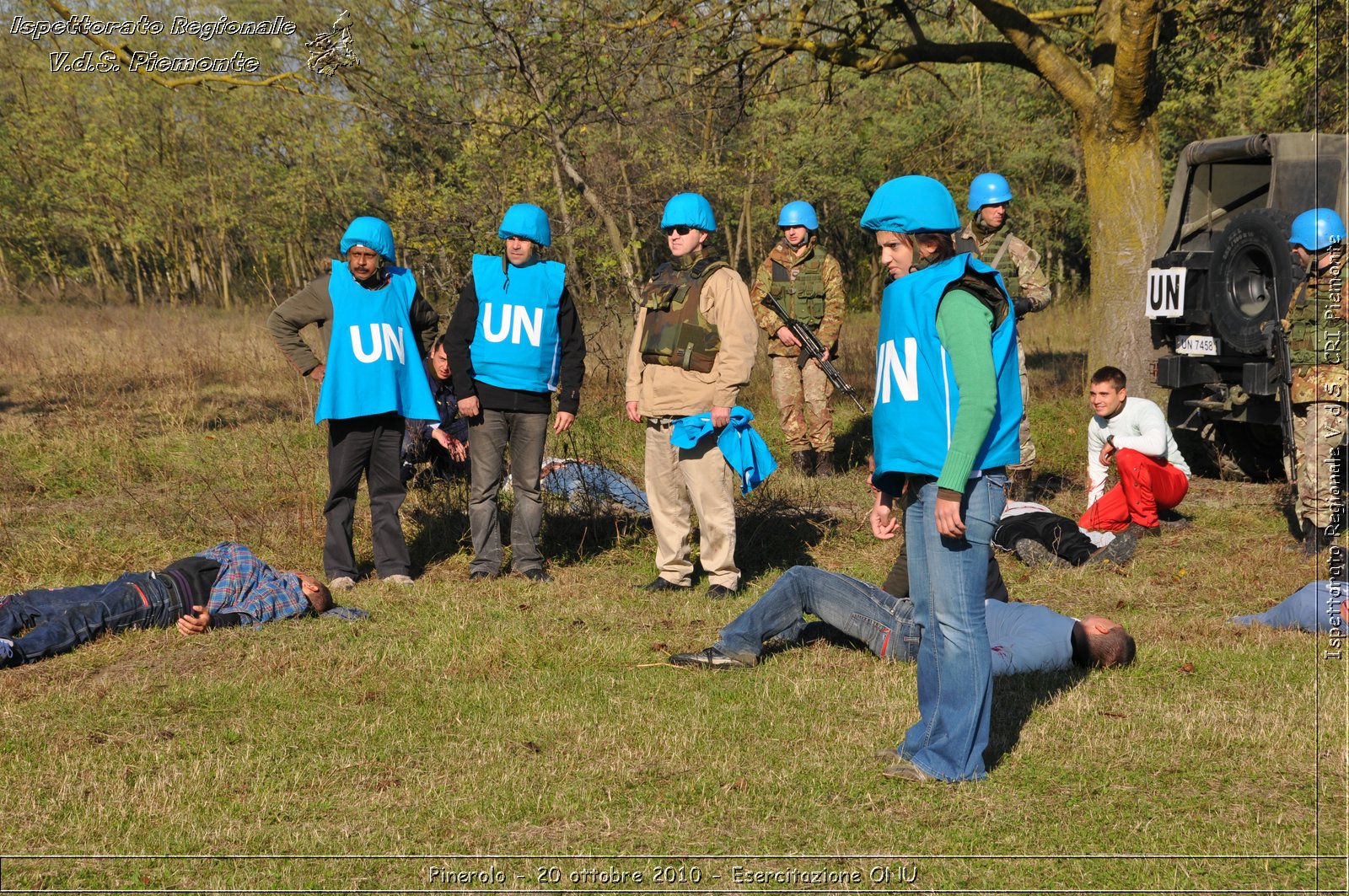 Pinerolo, Baudenasca - 20 ottobre 2010 - Esercitazione ONU -  Croce Rossa Italiana - Ispettorato Regionale Volontari del Soccorso Piemonte