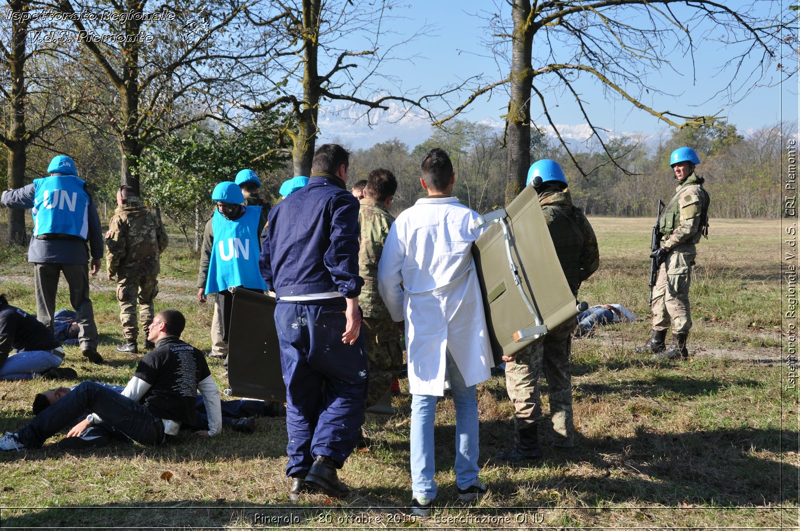 Pinerolo, Baudenasca - 20 ottobre 2010 - Esercitazione ONU -  Croce Rossa Italiana - Ispettorato Regionale Volontari del Soccorso Piemonte