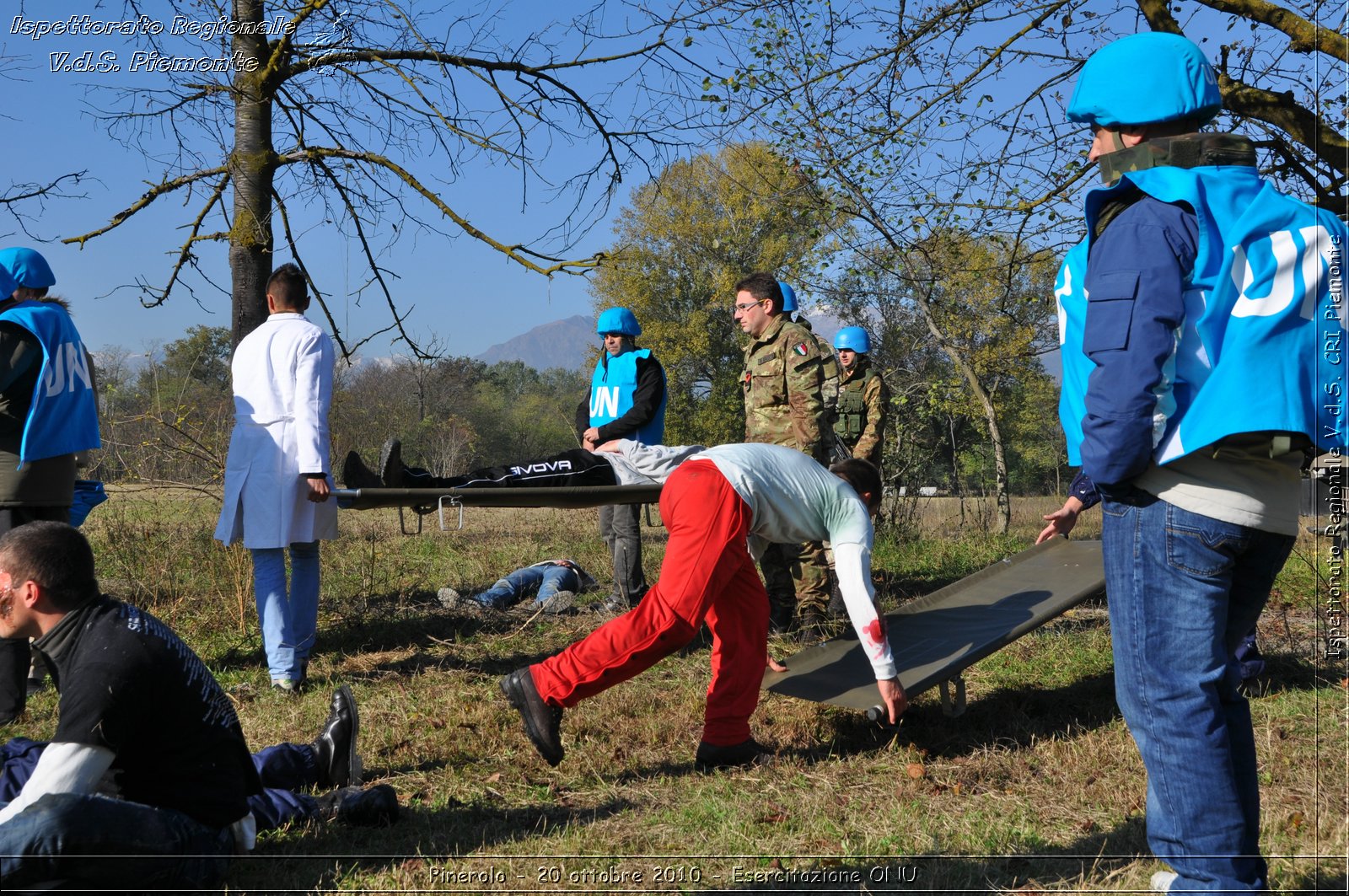 Pinerolo, Baudenasca - 20 ottobre 2010 - Esercitazione ONU -  Croce Rossa Italiana - Ispettorato Regionale Volontari del Soccorso Piemonte