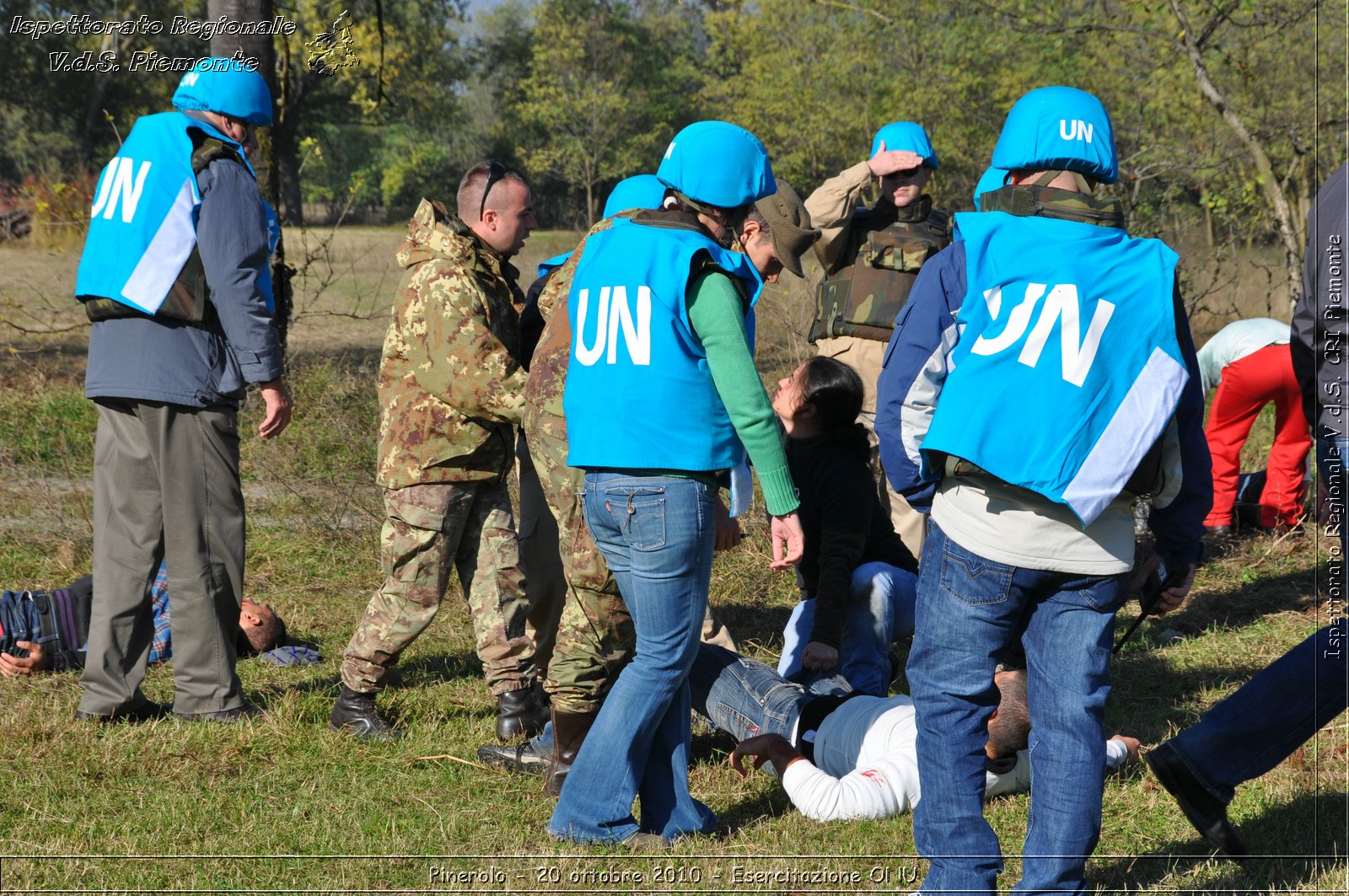 Pinerolo, Baudenasca - 20 ottobre 2010 - Esercitazione ONU -  Croce Rossa Italiana - Ispettorato Regionale Volontari del Soccorso Piemonte