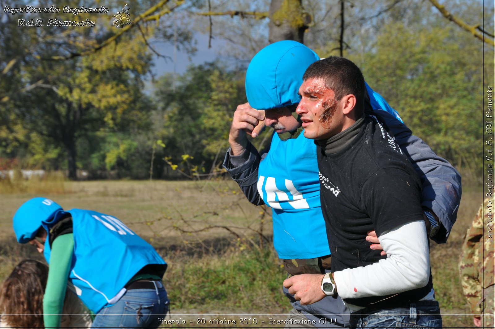 Pinerolo, Baudenasca - 20 ottobre 2010 - Esercitazione ONU -  Croce Rossa Italiana - Ispettorato Regionale Volontari del Soccorso Piemonte