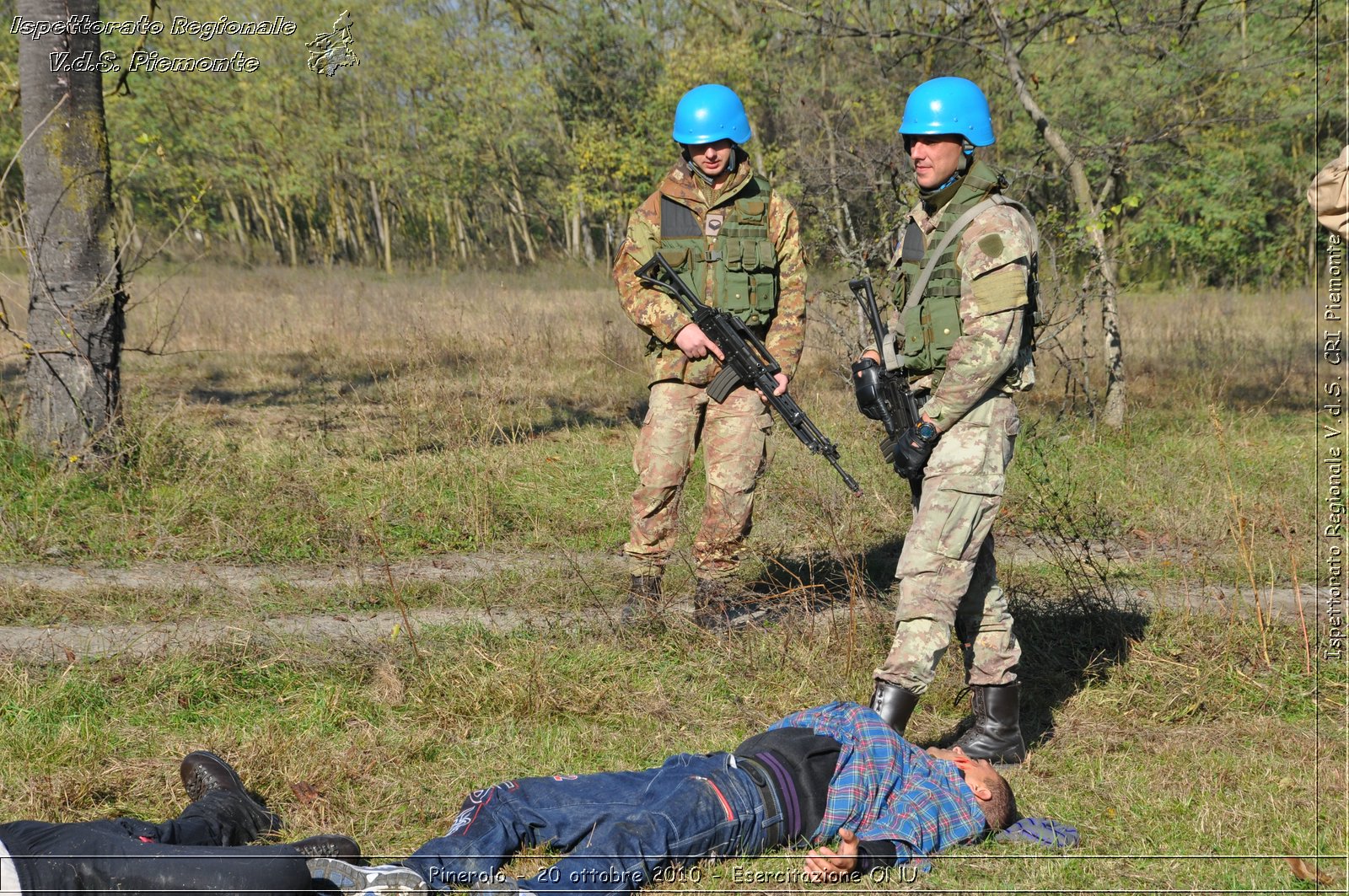 Pinerolo, Baudenasca - 20 ottobre 2010 - Esercitazione ONU -  Croce Rossa Italiana - Ispettorato Regionale Volontari del Soccorso Piemonte