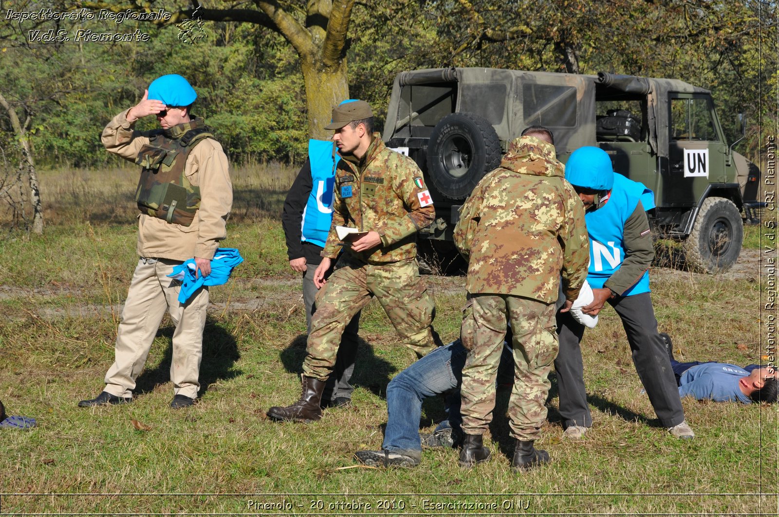 Pinerolo, Baudenasca - 20 ottobre 2010 - Esercitazione ONU -  Croce Rossa Italiana - Ispettorato Regionale Volontari del Soccorso Piemonte