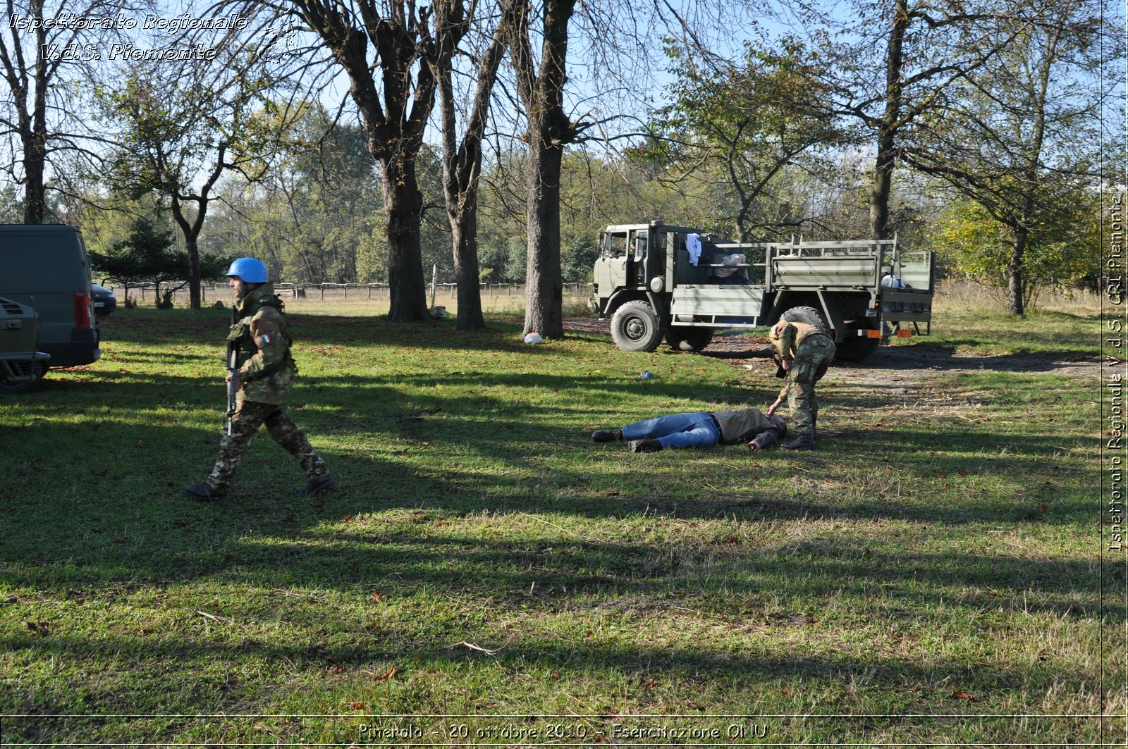 Pinerolo, Baudenasca - 20 ottobre 2010 - Esercitazione ONU -  Croce Rossa Italiana - Ispettorato Regionale Volontari del Soccorso Piemonte