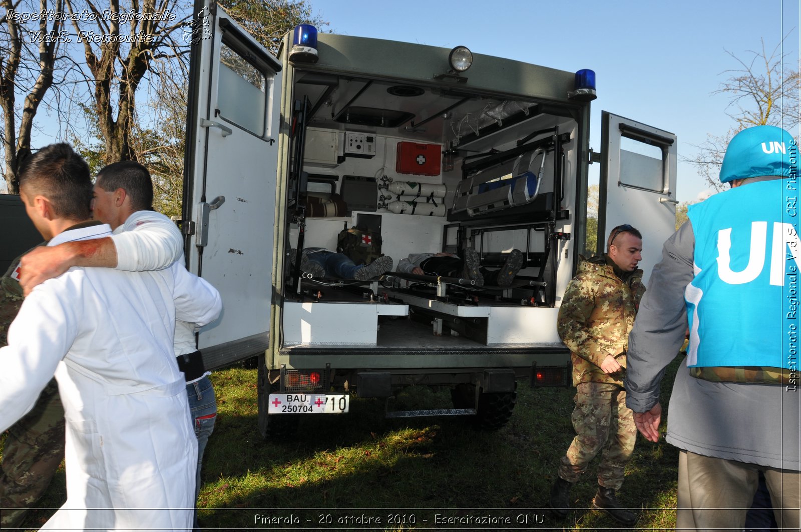 Pinerolo, Baudenasca - 20 ottobre 2010 - Esercitazione ONU -  Croce Rossa Italiana - Ispettorato Regionale Volontari del Soccorso Piemonte