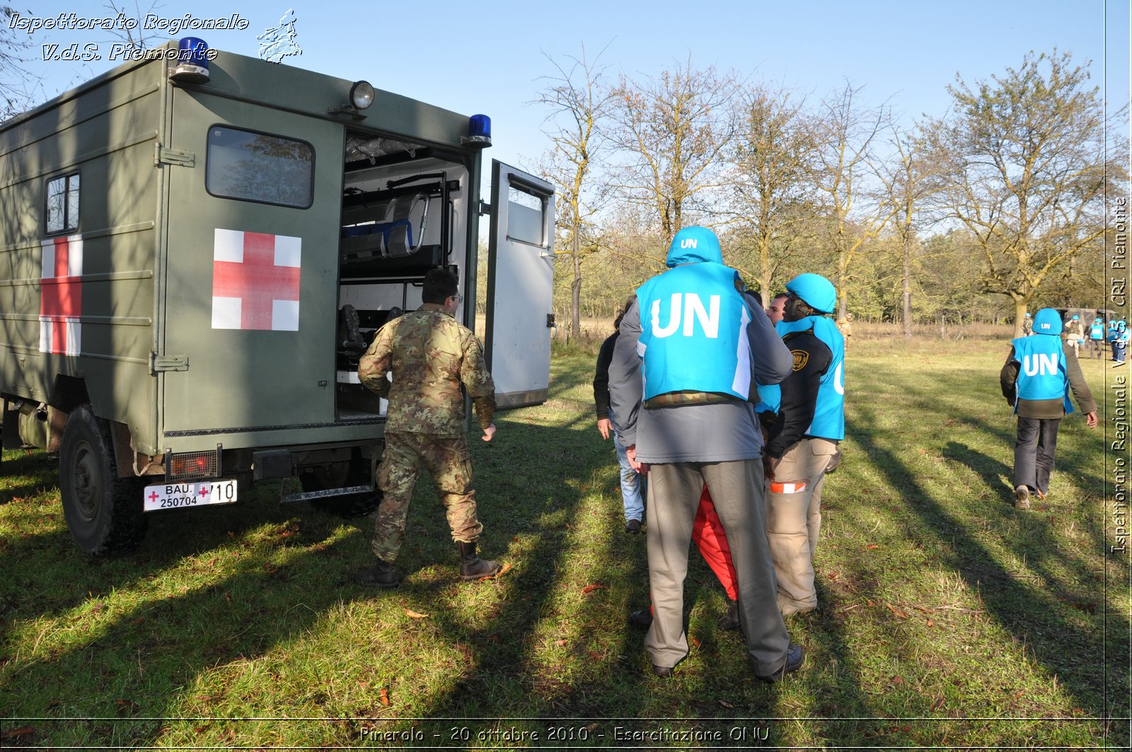 Pinerolo, Baudenasca - 20 ottobre 2010 - Esercitazione ONU -  Croce Rossa Italiana - Ispettorato Regionale Volontari del Soccorso Piemonte