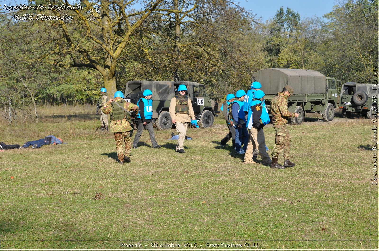 Pinerolo, Baudenasca - 20 ottobre 2010 - Esercitazione ONU -  Croce Rossa Italiana - Ispettorato Regionale Volontari del Soccorso Piemonte