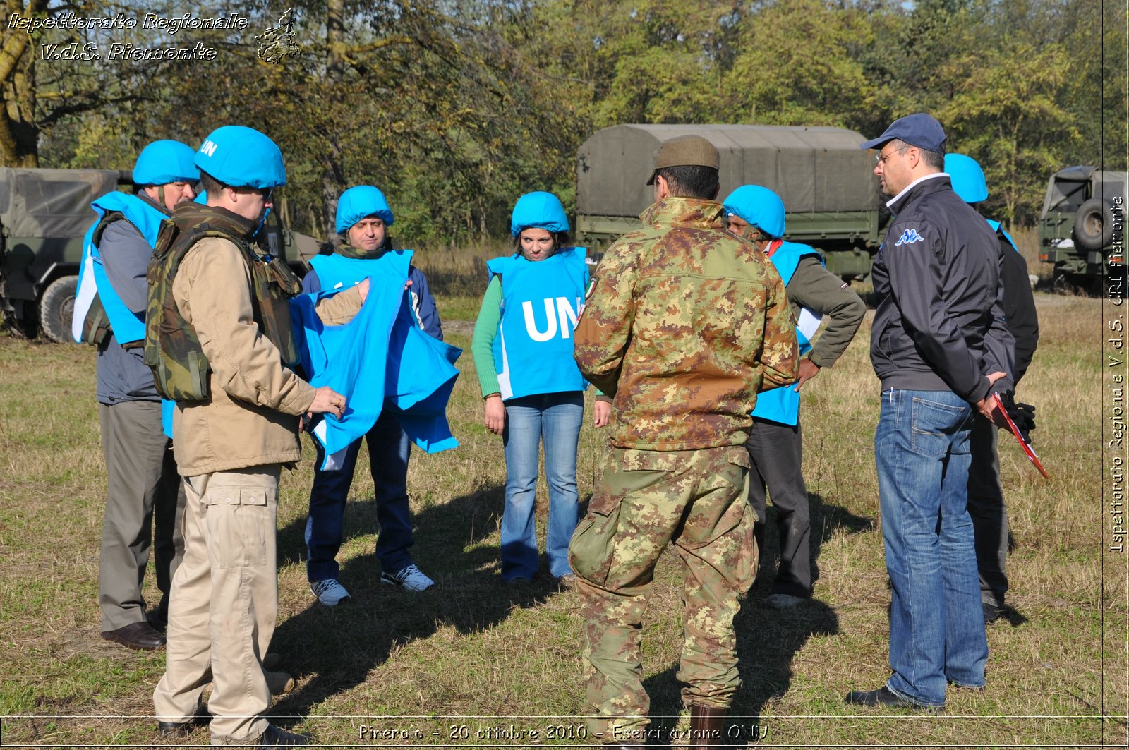 Pinerolo, Baudenasca - 20 ottobre 2010 - Esercitazione ONU -  Croce Rossa Italiana - Ispettorato Regionale Volontari del Soccorso Piemonte