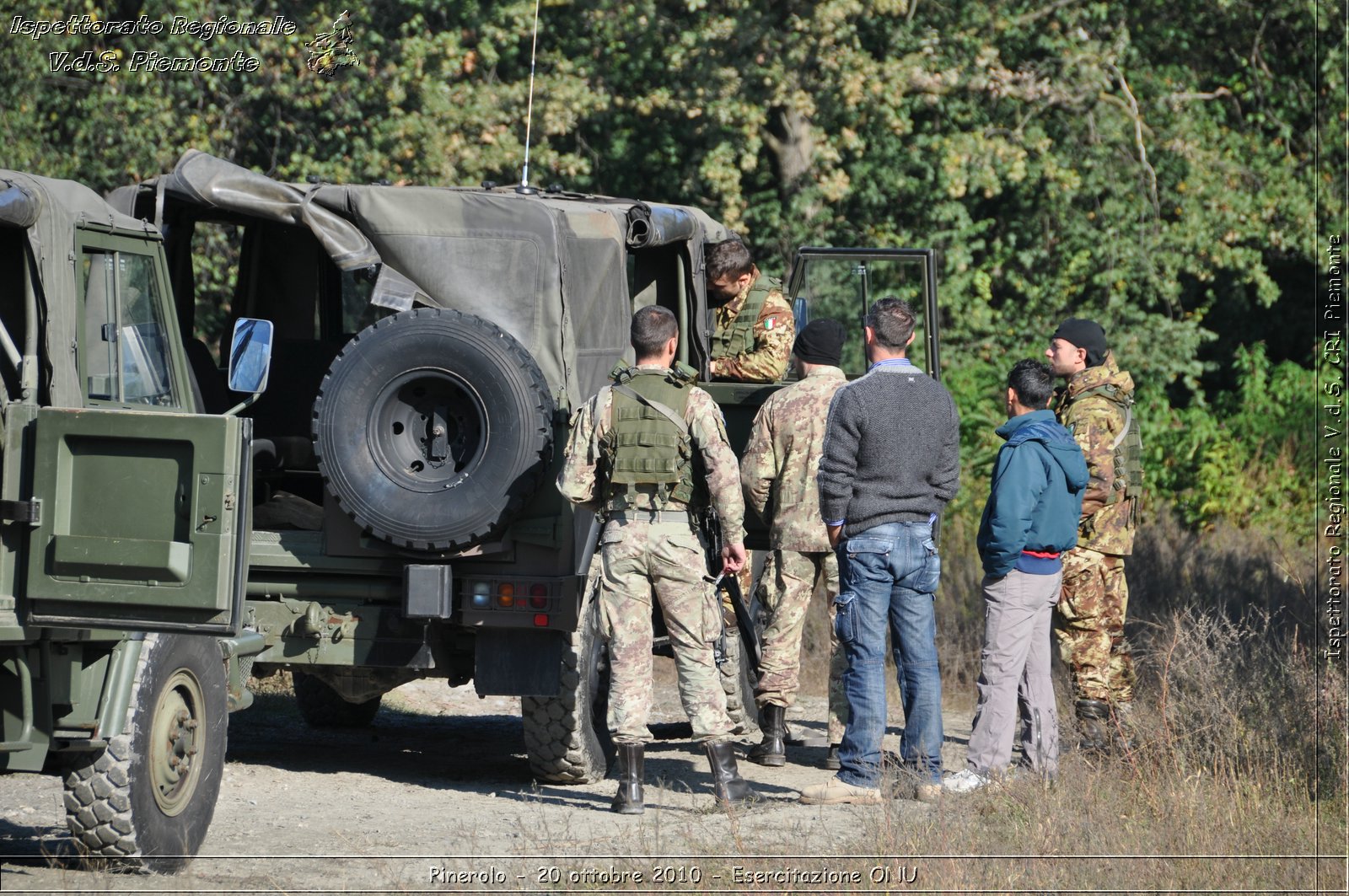 Pinerolo, Baudenasca - 20 ottobre 2010 - Esercitazione ONU -  Croce Rossa Italiana - Ispettorato Regionale Volontari del Soccorso Piemonte