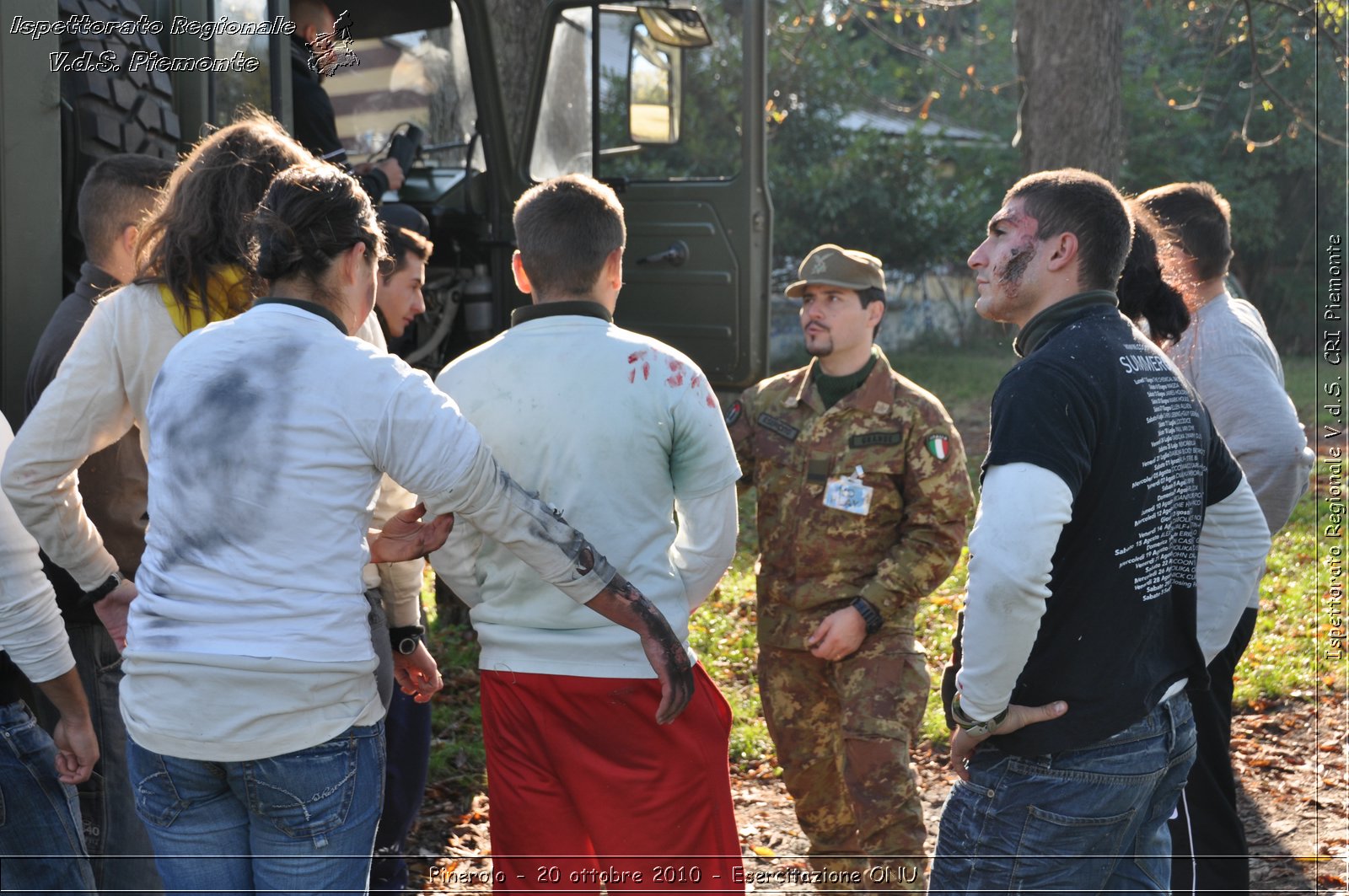 Pinerolo, Baudenasca - 20 ottobre 2010 - Esercitazione ONU -  Croce Rossa Italiana - Ispettorato Regionale Volontari del Soccorso Piemonte