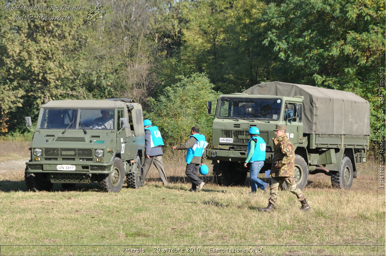 Pinerolo, Baudenasca - 20 ottobre 2010 - Esercitazione ONU -  Croce Rossa Italiana - Ispettorato Regionale Volontari del Soccorso Piemonte