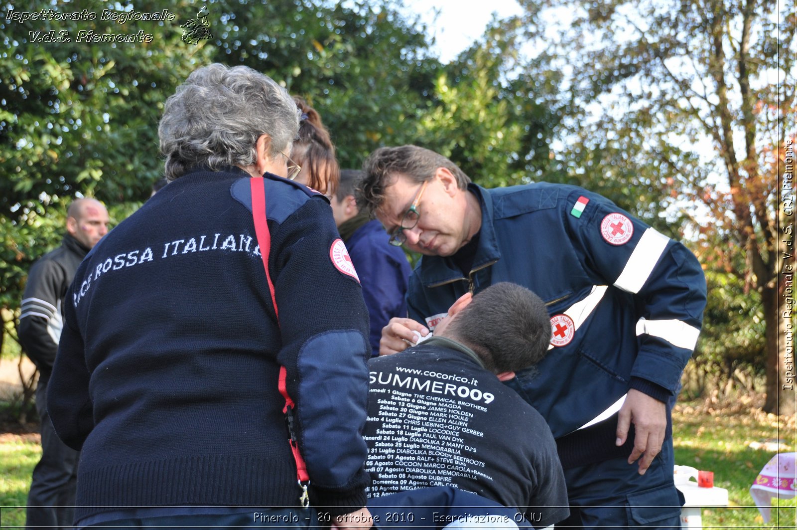 Pinerolo, Baudenasca - 20 ottobre 2010 - Esercitazione ONU -  Croce Rossa Italiana - Ispettorato Regionale Volontari del Soccorso Piemonte