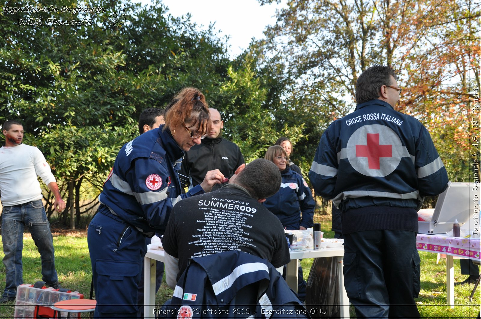 Pinerolo, Baudenasca - 20 ottobre 2010 - Esercitazione ONU -  Croce Rossa Italiana - Ispettorato Regionale Volontari del Soccorso Piemonte