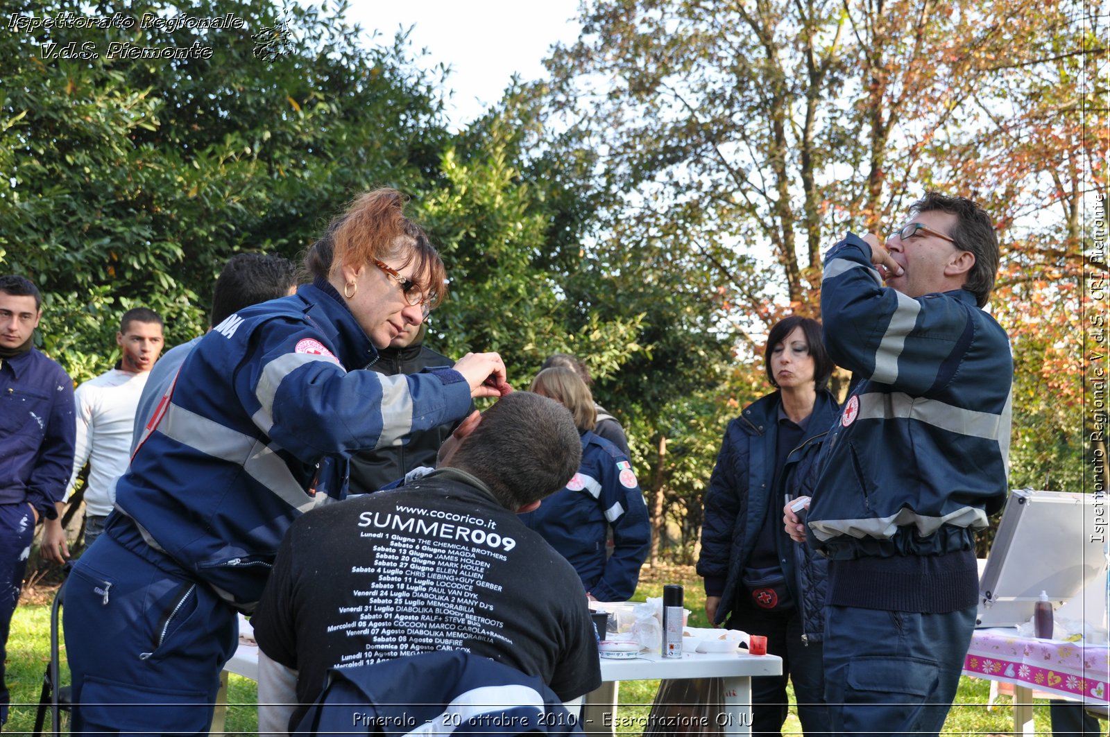 Pinerolo, Baudenasca - 20 ottobre 2010 - Esercitazione ONU -  Croce Rossa Italiana - Ispettorato Regionale Volontari del Soccorso Piemonte