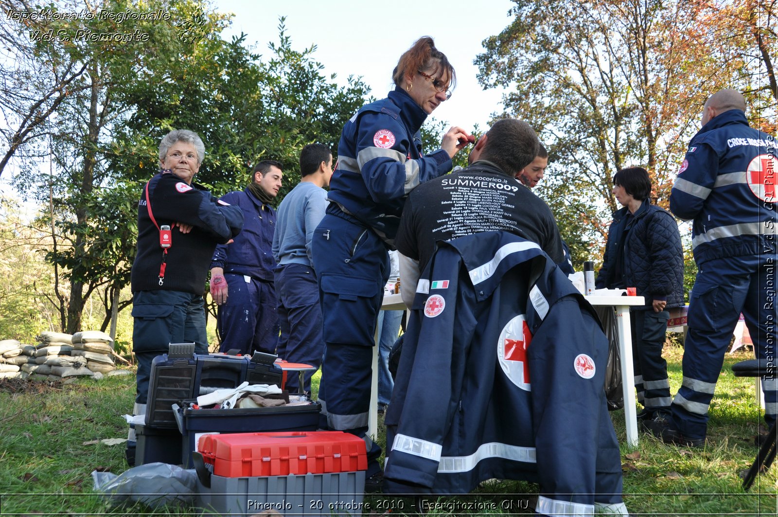 Pinerolo, Baudenasca - 20 ottobre 2010 - Esercitazione ONU -  Croce Rossa Italiana - Ispettorato Regionale Volontari del Soccorso Piemonte