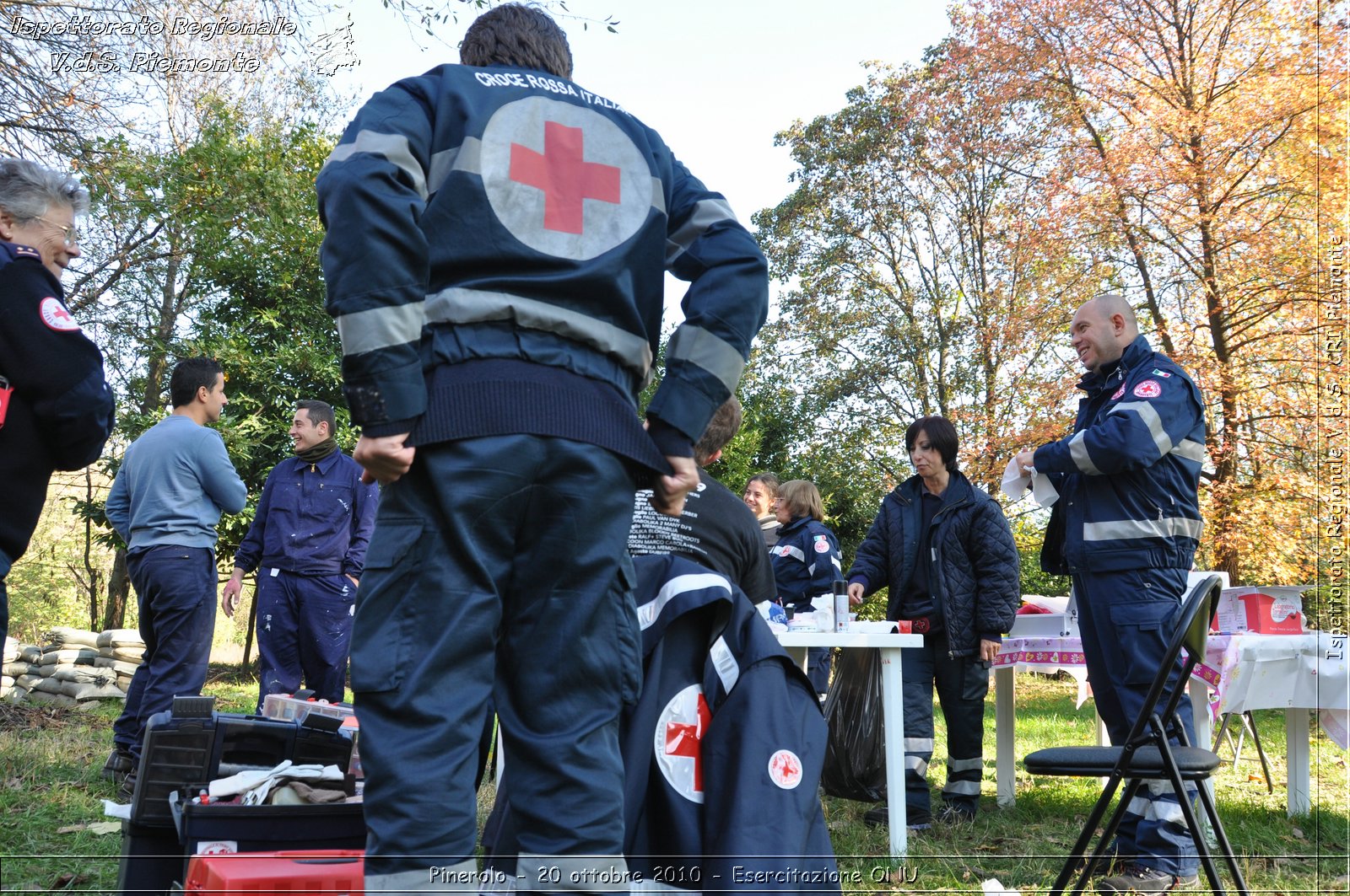 Pinerolo, Baudenasca - 20 ottobre 2010 - Esercitazione ONU -  Croce Rossa Italiana - Ispettorato Regionale Volontari del Soccorso Piemonte