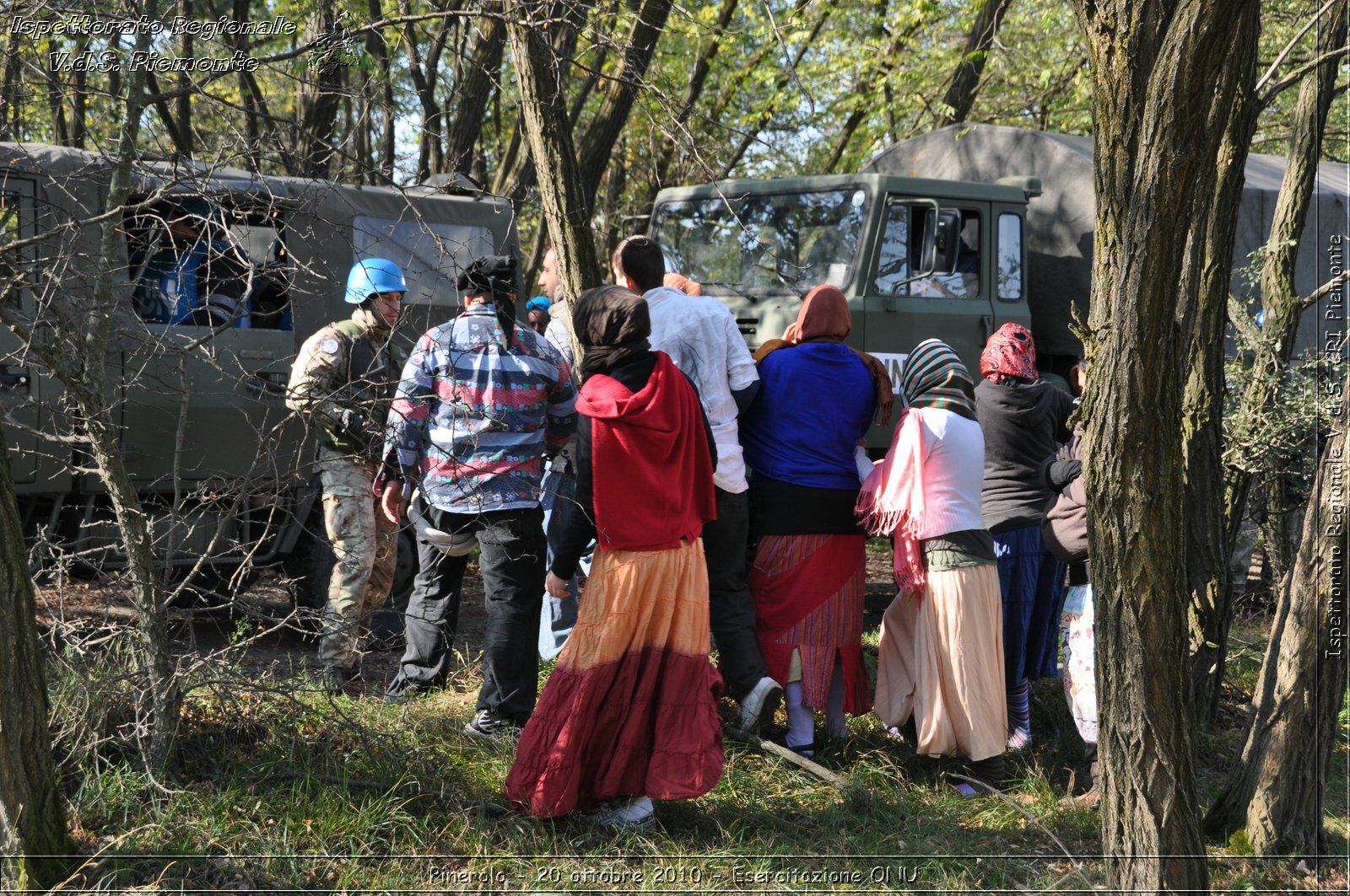 Pinerolo, Baudenasca - 20 ottobre 2010 - Esercitazione ONU -  Croce Rossa Italiana - Ispettorato Regionale Volontari del Soccorso Piemonte