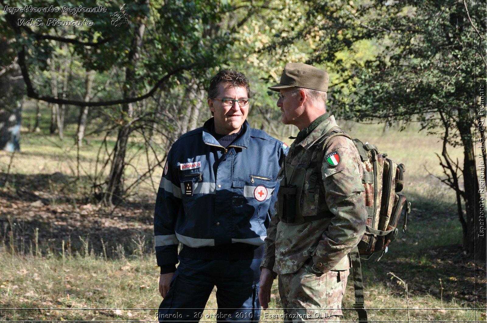 Pinerolo, Baudenasca - 20 ottobre 2010 - Esercitazione ONU -  Croce Rossa Italiana - Ispettorato Regionale Volontari del Soccorso Piemonte