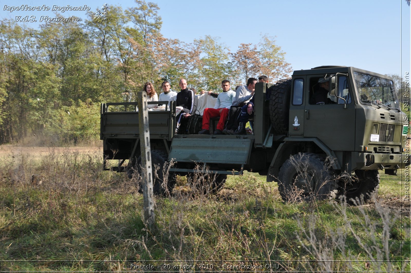 Pinerolo, Baudenasca - 20 ottobre 2010 - Esercitazione ONU -  Croce Rossa Italiana - Ispettorato Regionale Volontari del Soccorso Piemonte