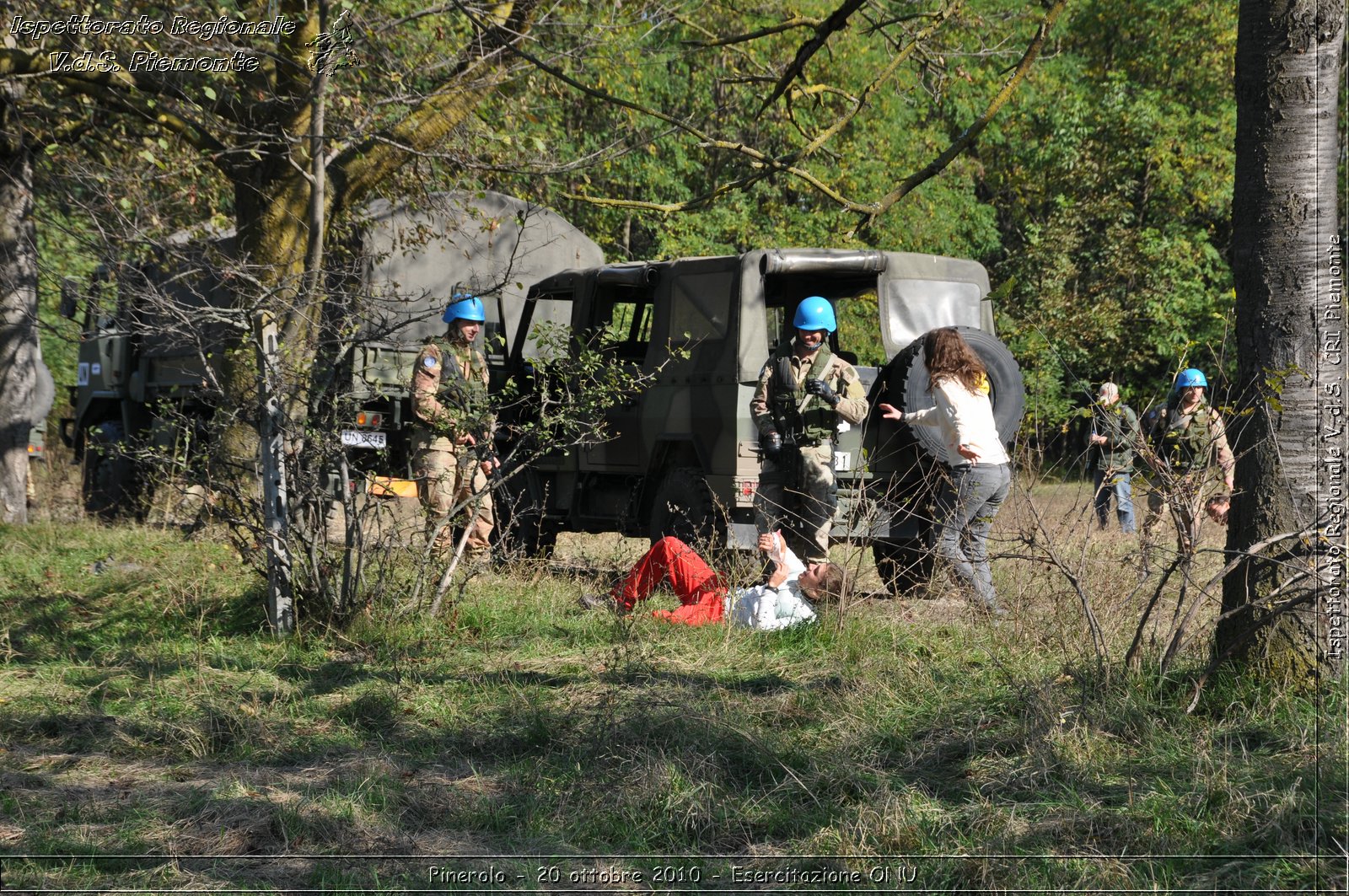 Pinerolo, Baudenasca - 20 ottobre 2010 - Esercitazione ONU -  Croce Rossa Italiana - Ispettorato Regionale Volontari del Soccorso Piemonte