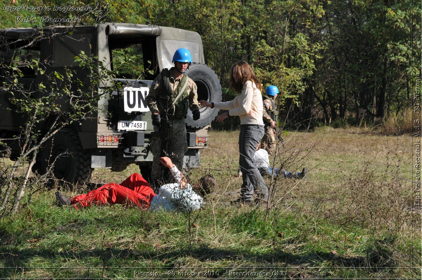 Pinerolo, Baudenasca - 20 ottobre 2010 - Esercitazione ONU -  Croce Rossa Italiana - Ispettorato Regionale Volontari del Soccorso Piemonte