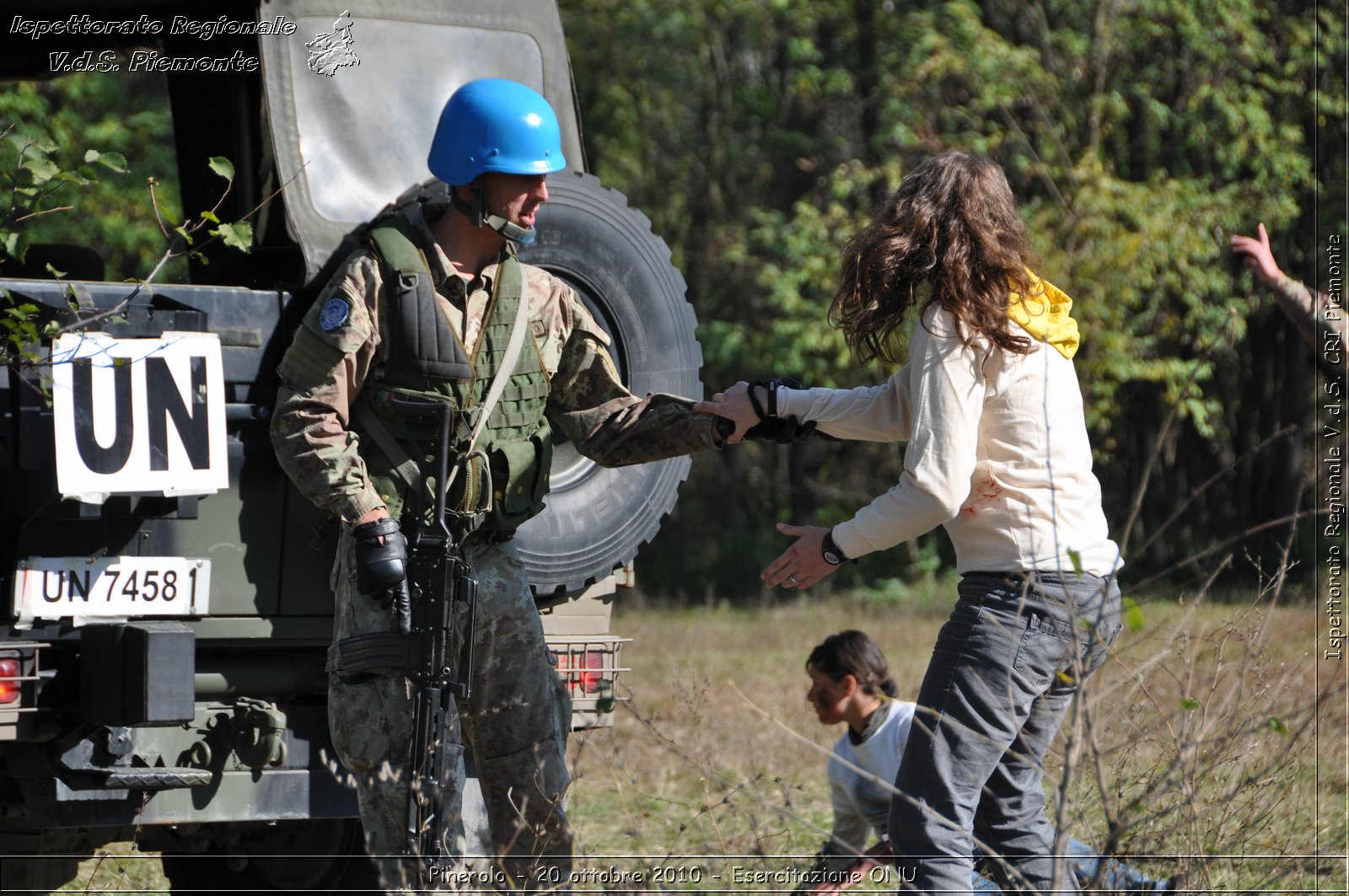 Pinerolo, Baudenasca - 20 ottobre 2010 - Esercitazione ONU -  Croce Rossa Italiana - Ispettorato Regionale Volontari del Soccorso Piemonte