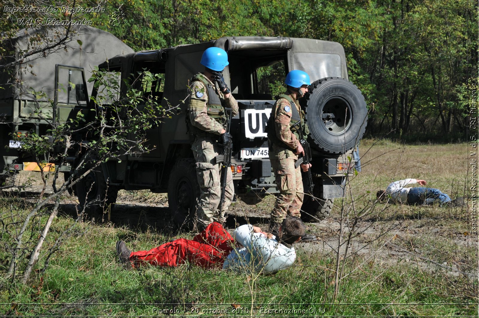 Pinerolo, Baudenasca - 20 ottobre 2010 - Esercitazione ONU -  Croce Rossa Italiana - Ispettorato Regionale Volontari del Soccorso Piemonte