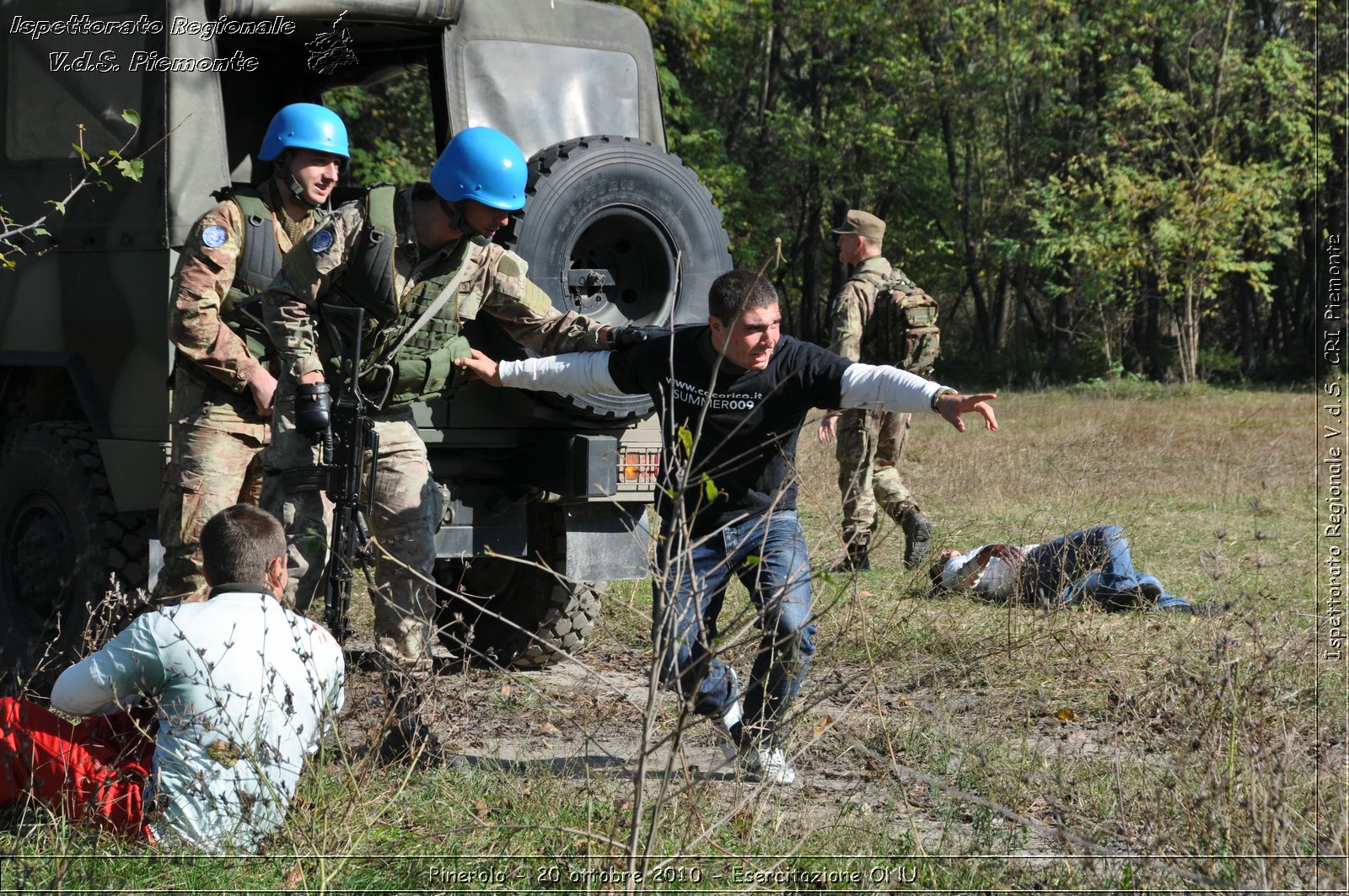 Pinerolo, Baudenasca - 20 ottobre 2010 - Esercitazione ONU -  Croce Rossa Italiana - Ispettorato Regionale Volontari del Soccorso Piemonte