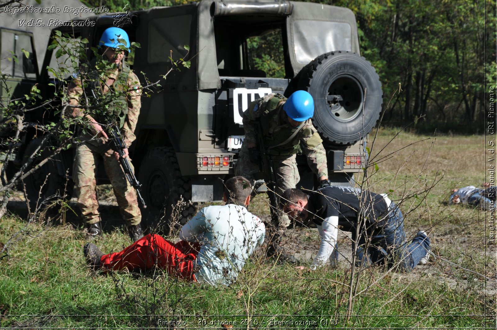 Pinerolo, Baudenasca - 20 ottobre 2010 - Esercitazione ONU -  Croce Rossa Italiana - Ispettorato Regionale Volontari del Soccorso Piemonte