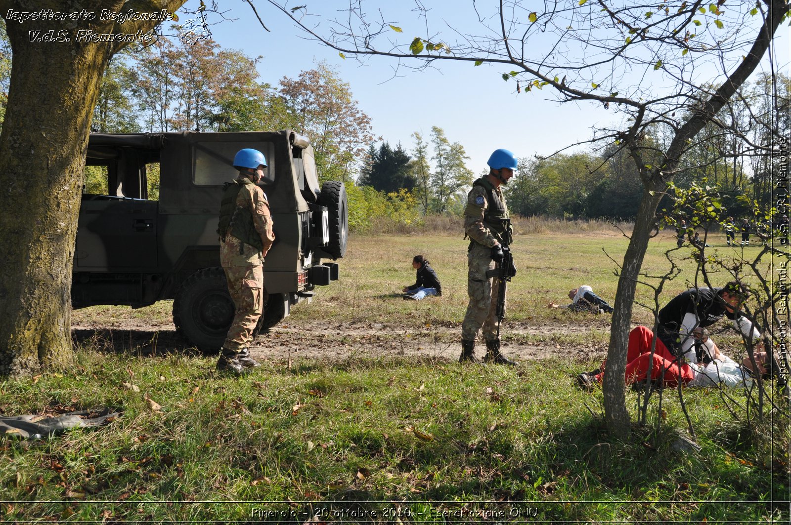 Pinerolo, Baudenasca - 20 ottobre 2010 - Esercitazione ONU -  Croce Rossa Italiana - Ispettorato Regionale Volontari del Soccorso Piemonte