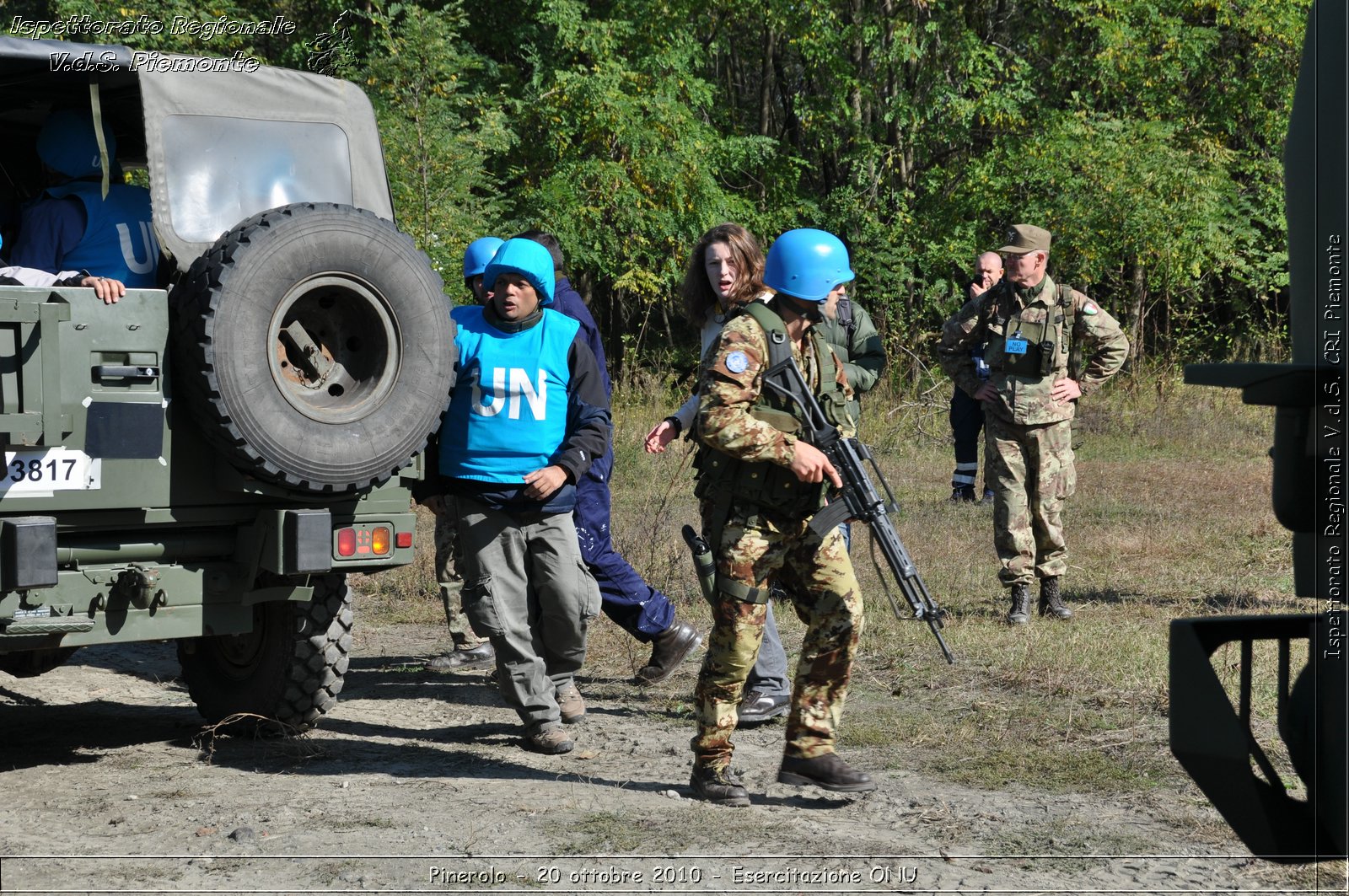 Pinerolo, Baudenasca - 20 ottobre 2010 - Esercitazione ONU -  Croce Rossa Italiana - Ispettorato Regionale Volontari del Soccorso Piemonte