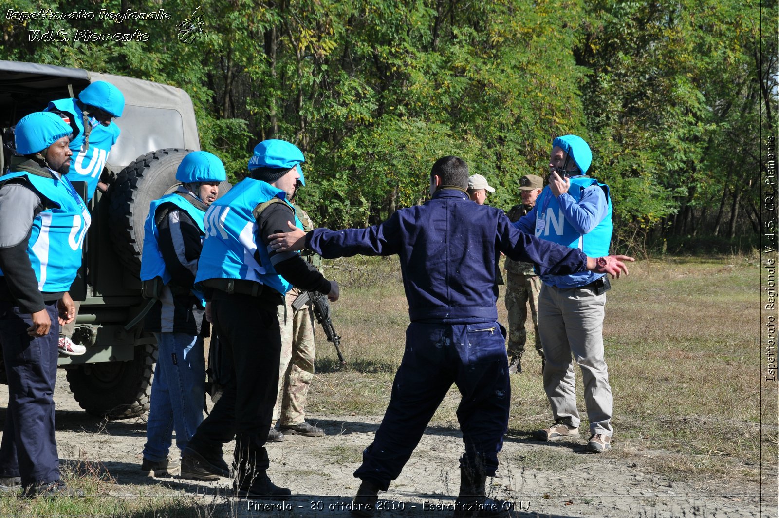 Pinerolo, Baudenasca - 20 ottobre 2010 - Esercitazione ONU -  Croce Rossa Italiana - Ispettorato Regionale Volontari del Soccorso Piemonte