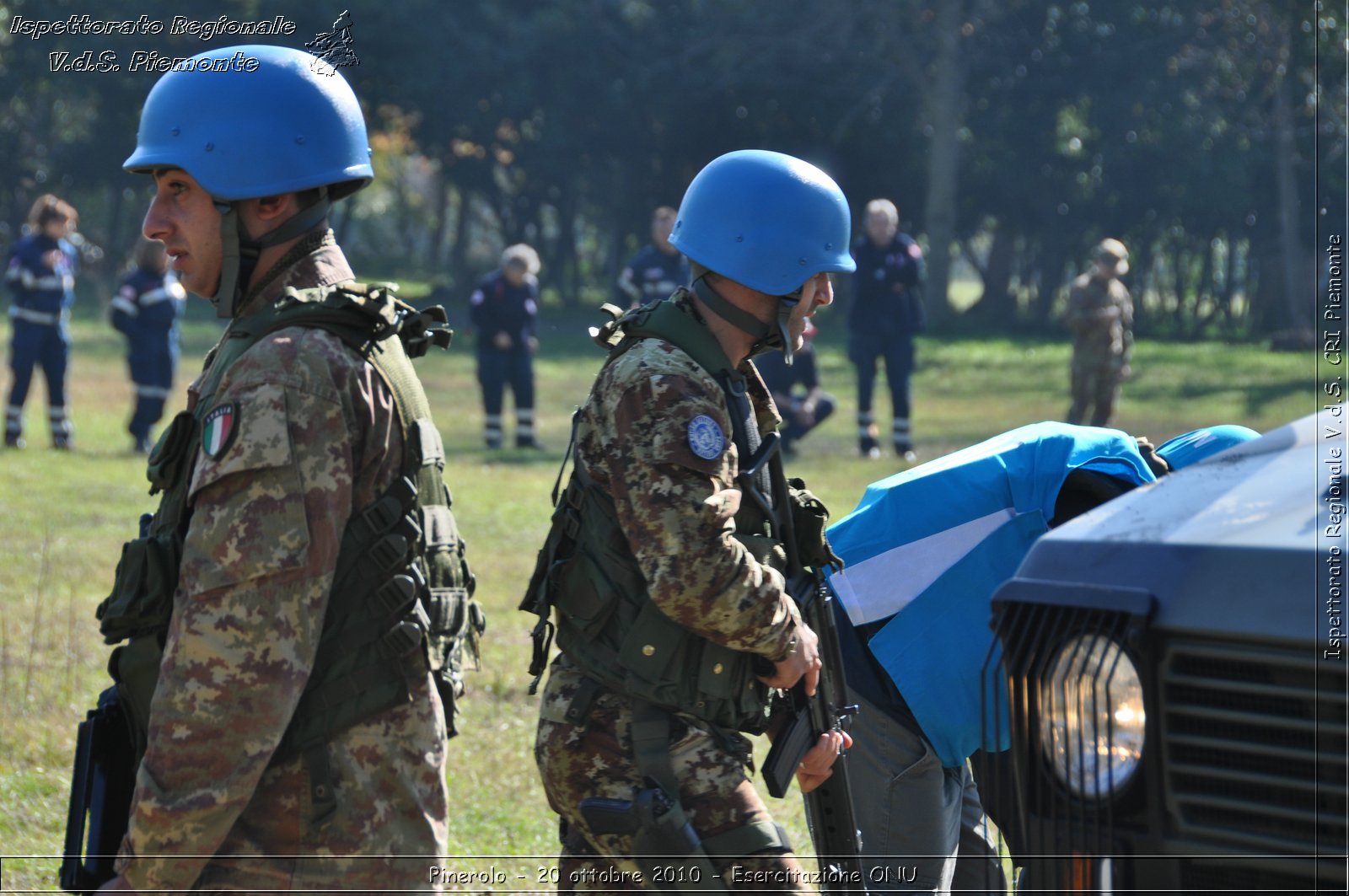 Pinerolo, Baudenasca - 20 ottobre 2010 - Esercitazione ONU -  Croce Rossa Italiana - Ispettorato Regionale Volontari del Soccorso Piemonte