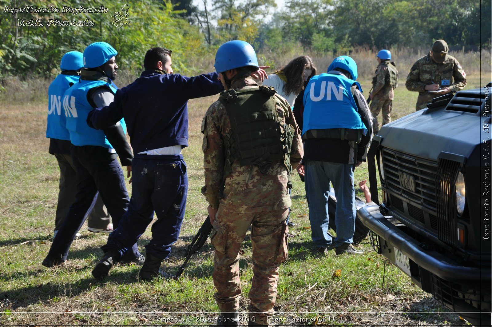 Pinerolo, Baudenasca - 20 ottobre 2010 - Esercitazione ONU -  Croce Rossa Italiana - Ispettorato Regionale Volontari del Soccorso Piemonte