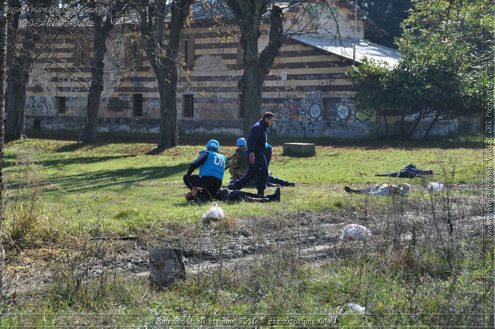 Pinerolo, Baudenasca - 20 ottobre 2010 - Esercitazione ONU -  Croce Rossa Italiana - Ispettorato Regionale Volontari del Soccorso Piemonte