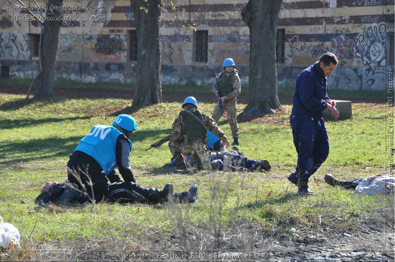 Pinerolo, Baudenasca - 20 ottobre 2010 - Esercitazione ONU -  Croce Rossa Italiana - Ispettorato Regionale Volontari del Soccorso Piemonte